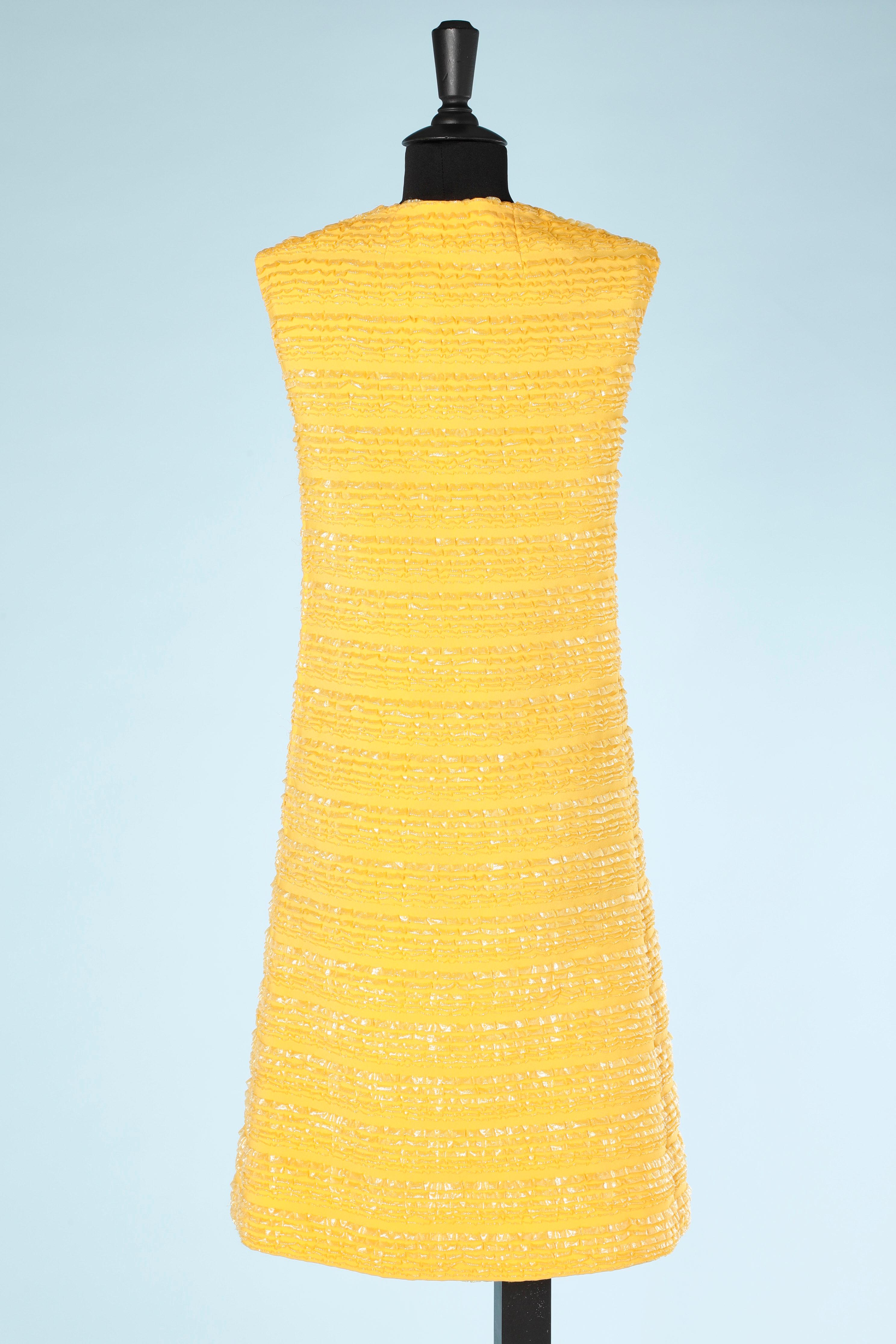 yellow dress with ruffles
