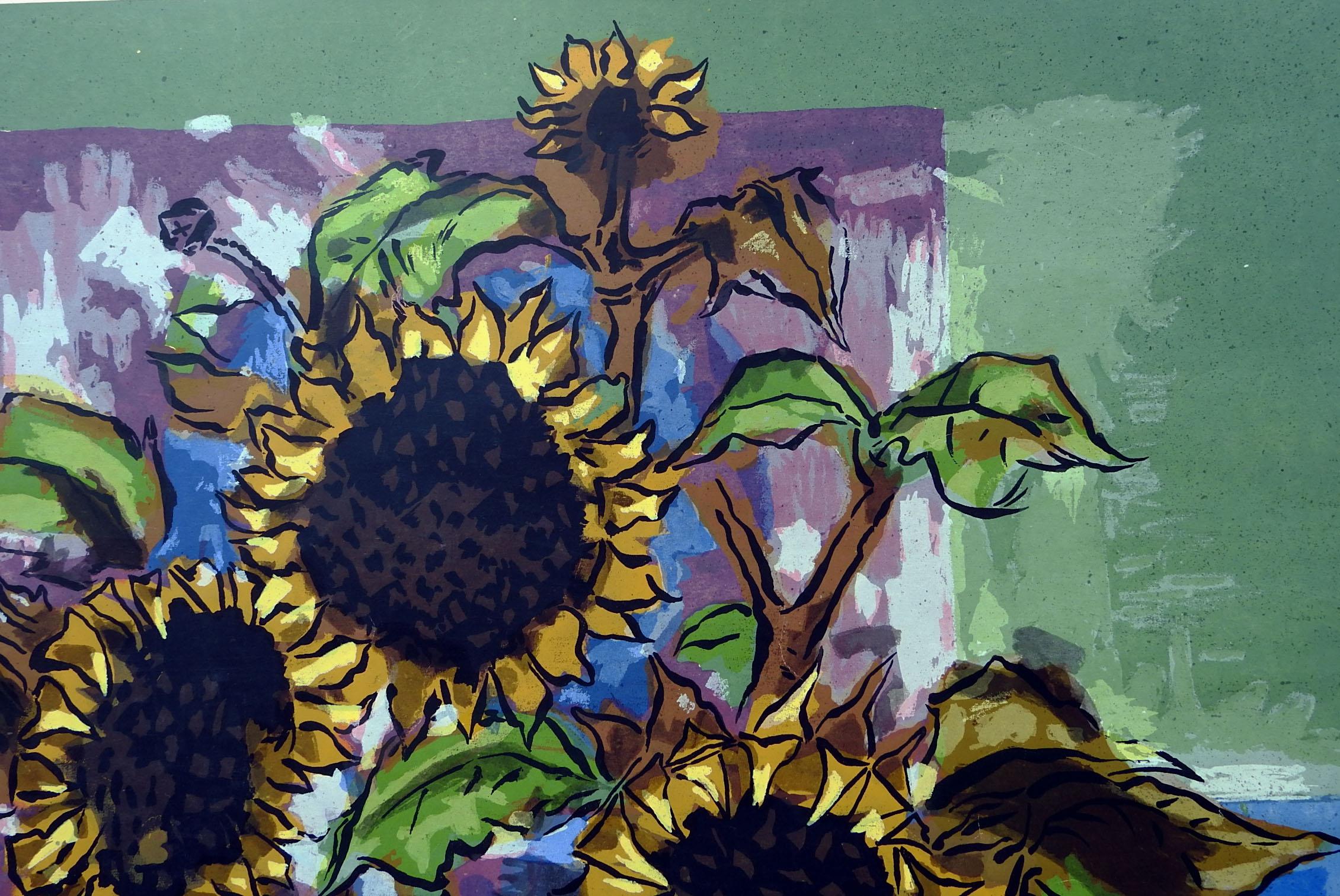sunflower mural in toledo