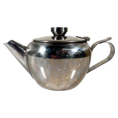 1960s Sunnex Miniature Tea Pot Stainless Steel Hong Kong