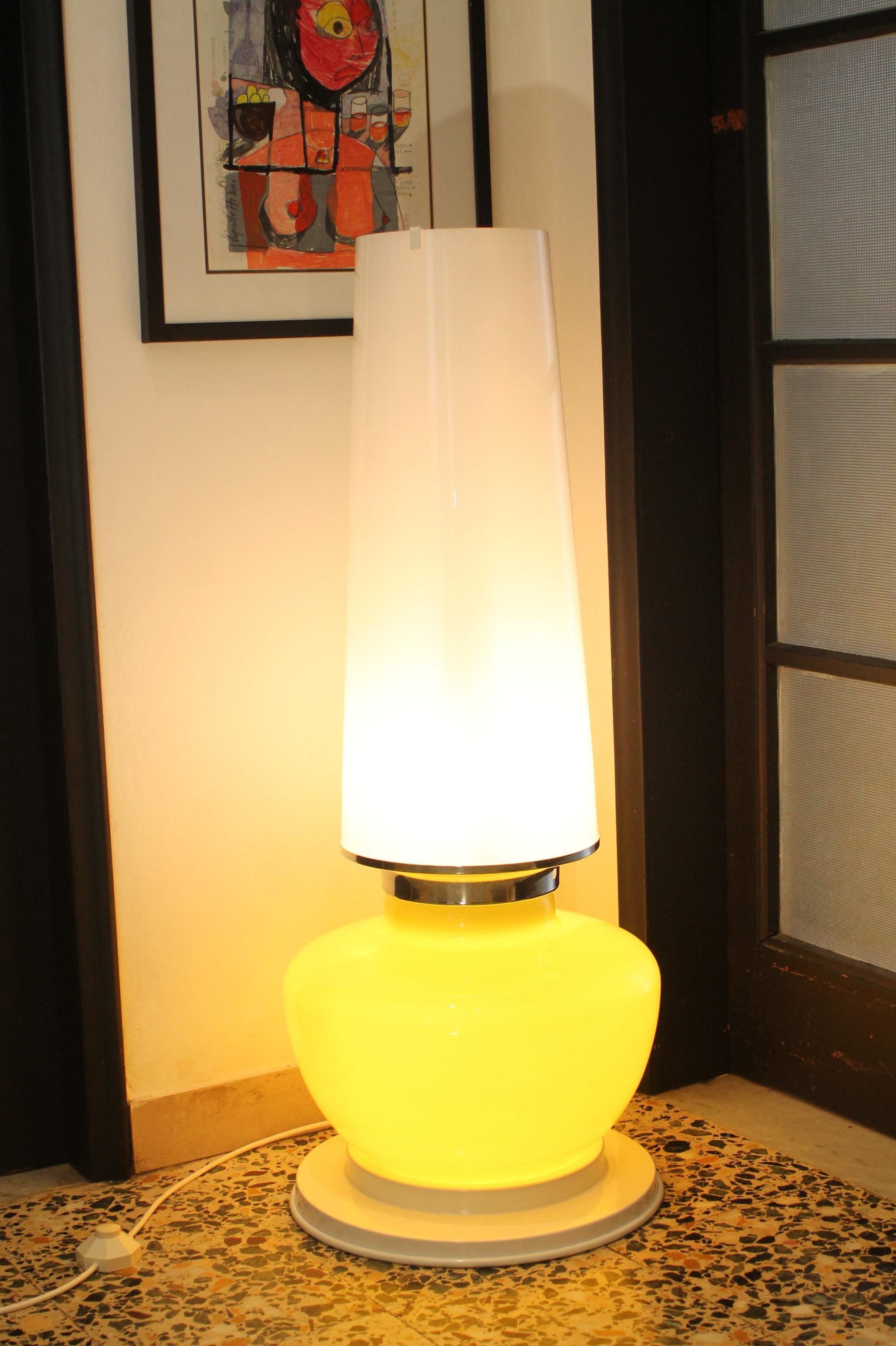 Hand-Crafted 1960s Supersized (100height x Ø 40cm) retro décor original mid-century modern For Sale