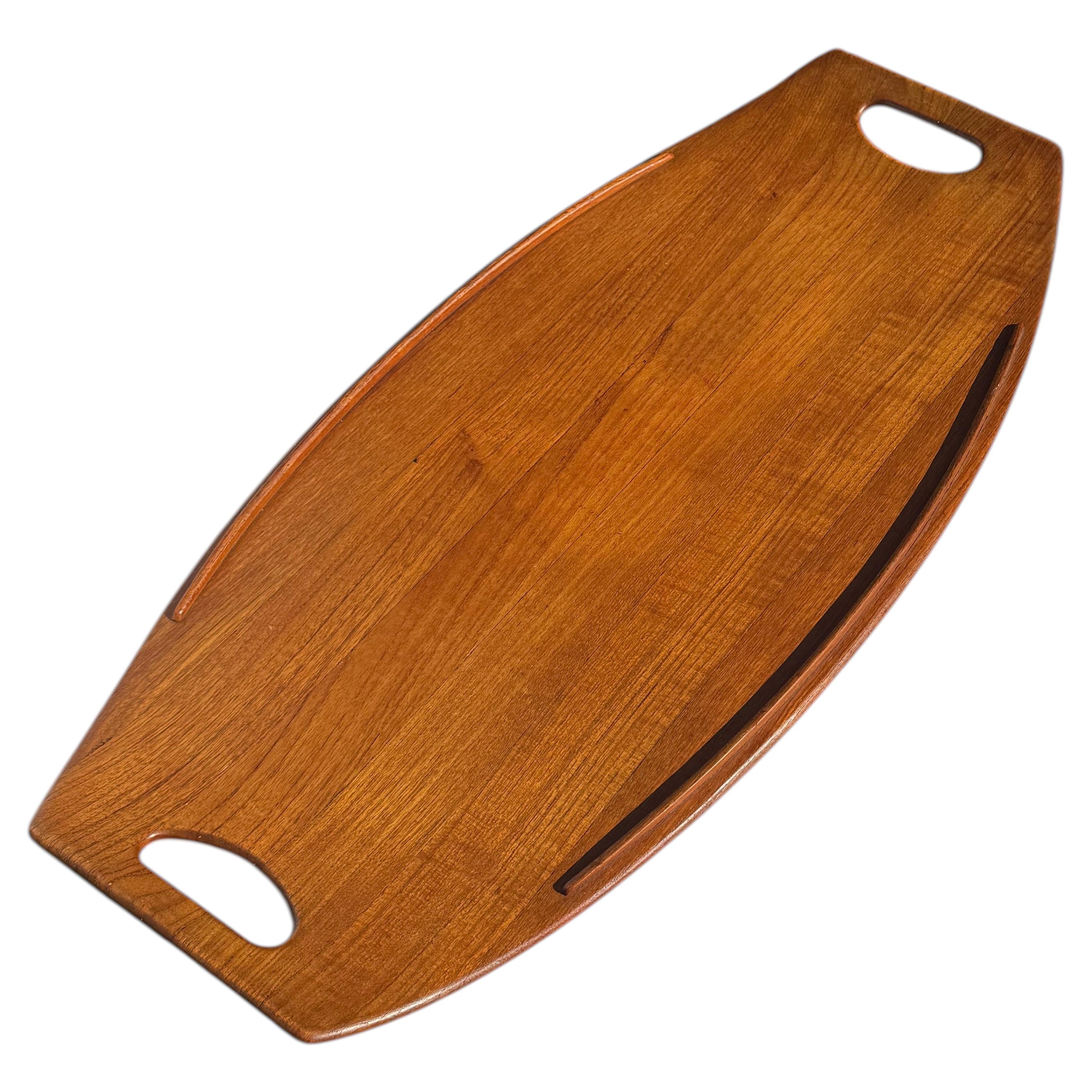 1960s Surfboard Tray by Jens Quistgaard for Dansk in teak