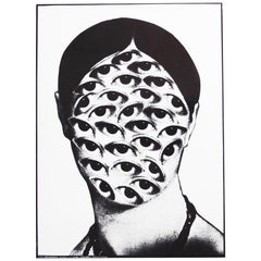 Vintage 1960s Surreal Photo Collage Kurt Schwitters Poster by Punte Art Bauhaus Dada