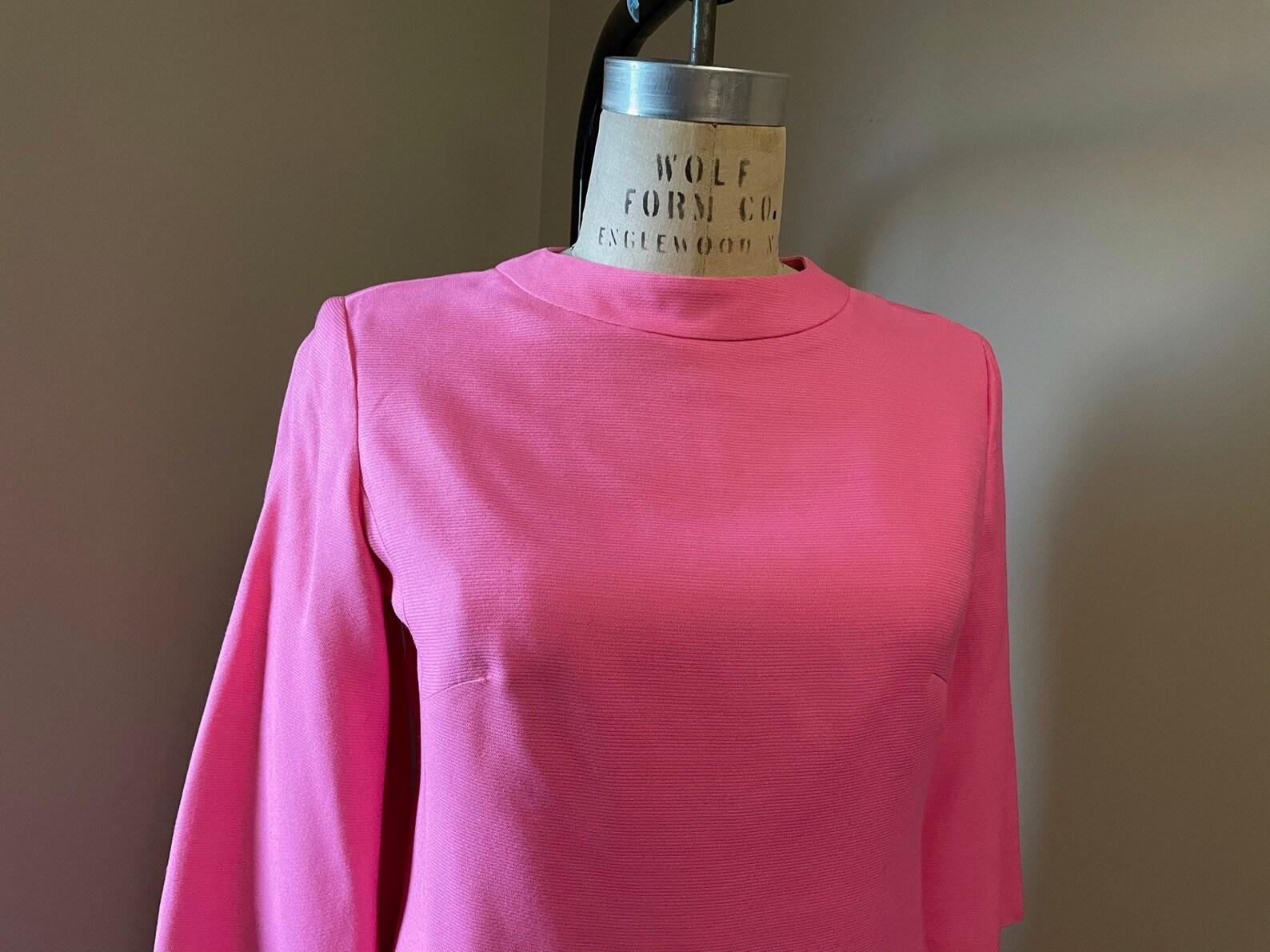 Suzy Perette Pink Shift Dress, Circa 1960s For Sale 2