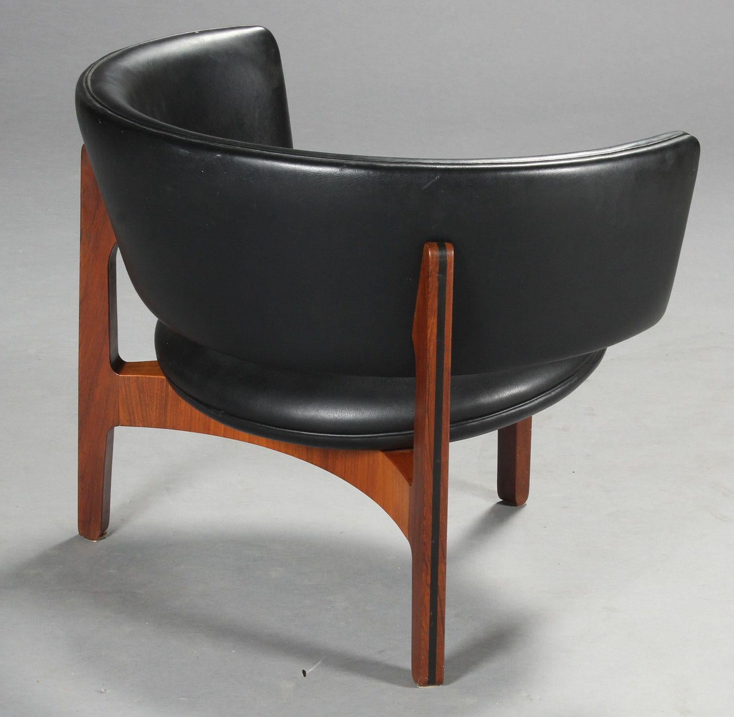 1960er Sven Ellekaer Customizable Brasilianischer Palisander Stuhl in ausgezeichnetem Zustand im Zustand „Hervorragend“ im Angebot in Knebel, DK