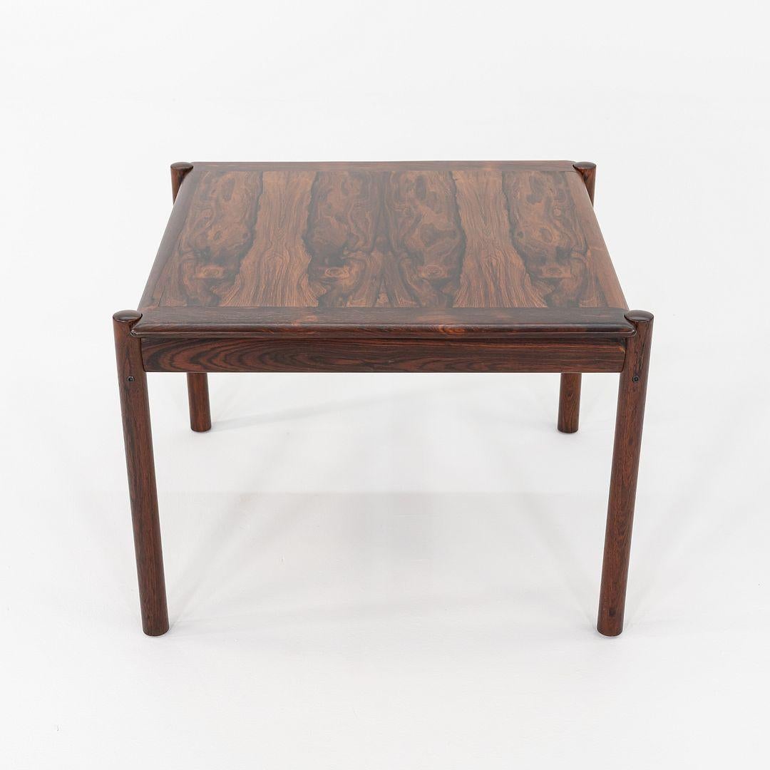 Norwegian 1960s Sven Ivar Dysthe for Dokka Mobler Rosewood Side / End Table 3x Available For Sale