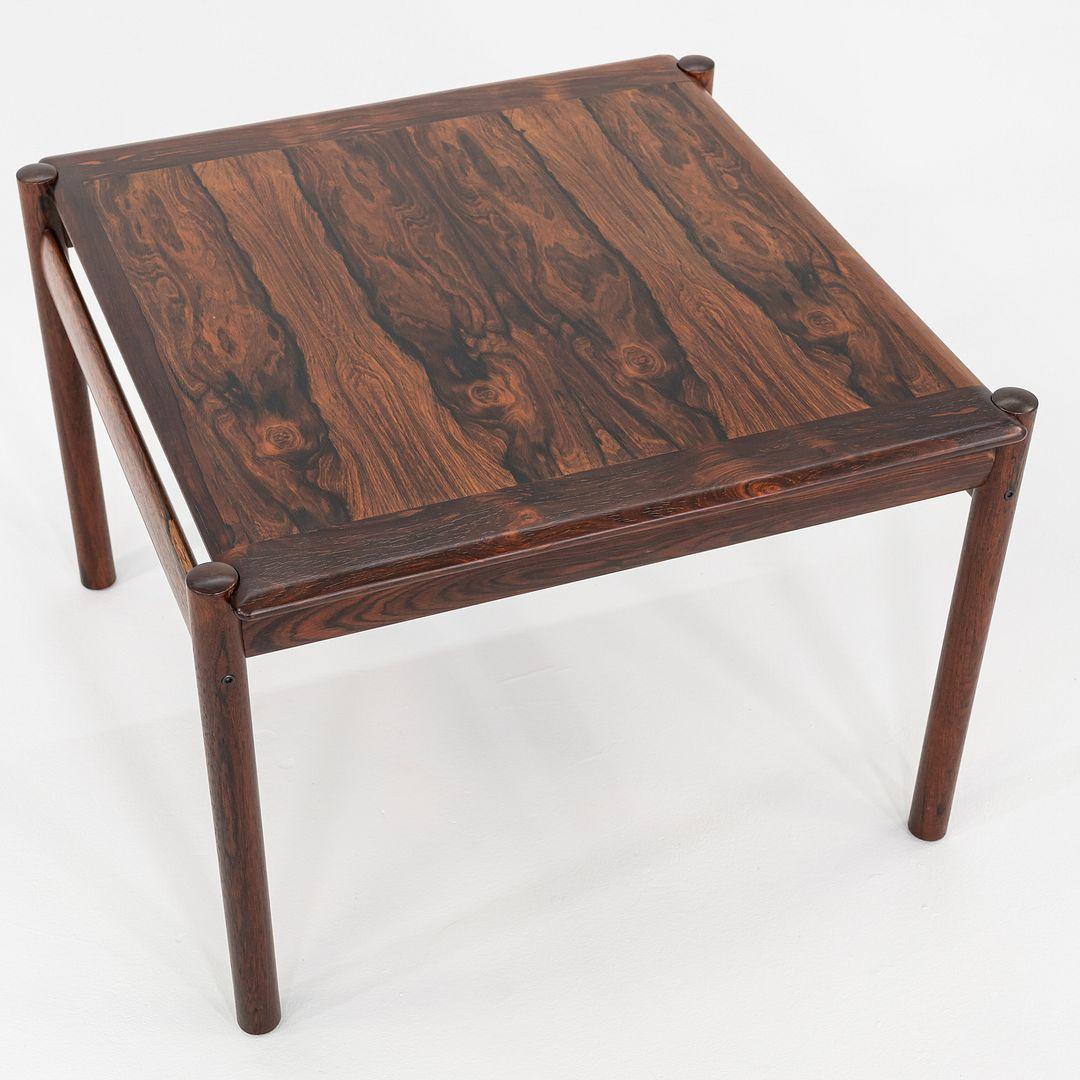 Mid-20th Century 1960s Sven Ivar Dysthe for Dokka Mobler Rosewood Side / End Table 3x Available For Sale
