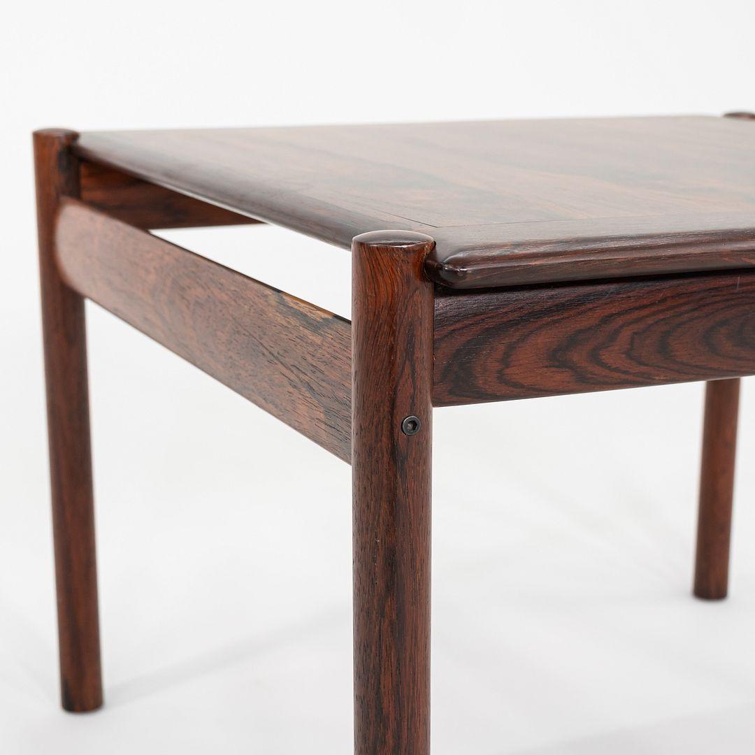 1960s Sven Ivar Dysthe for Dokka Mobler Rosewood Side / End Table 3x Available For Sale 1