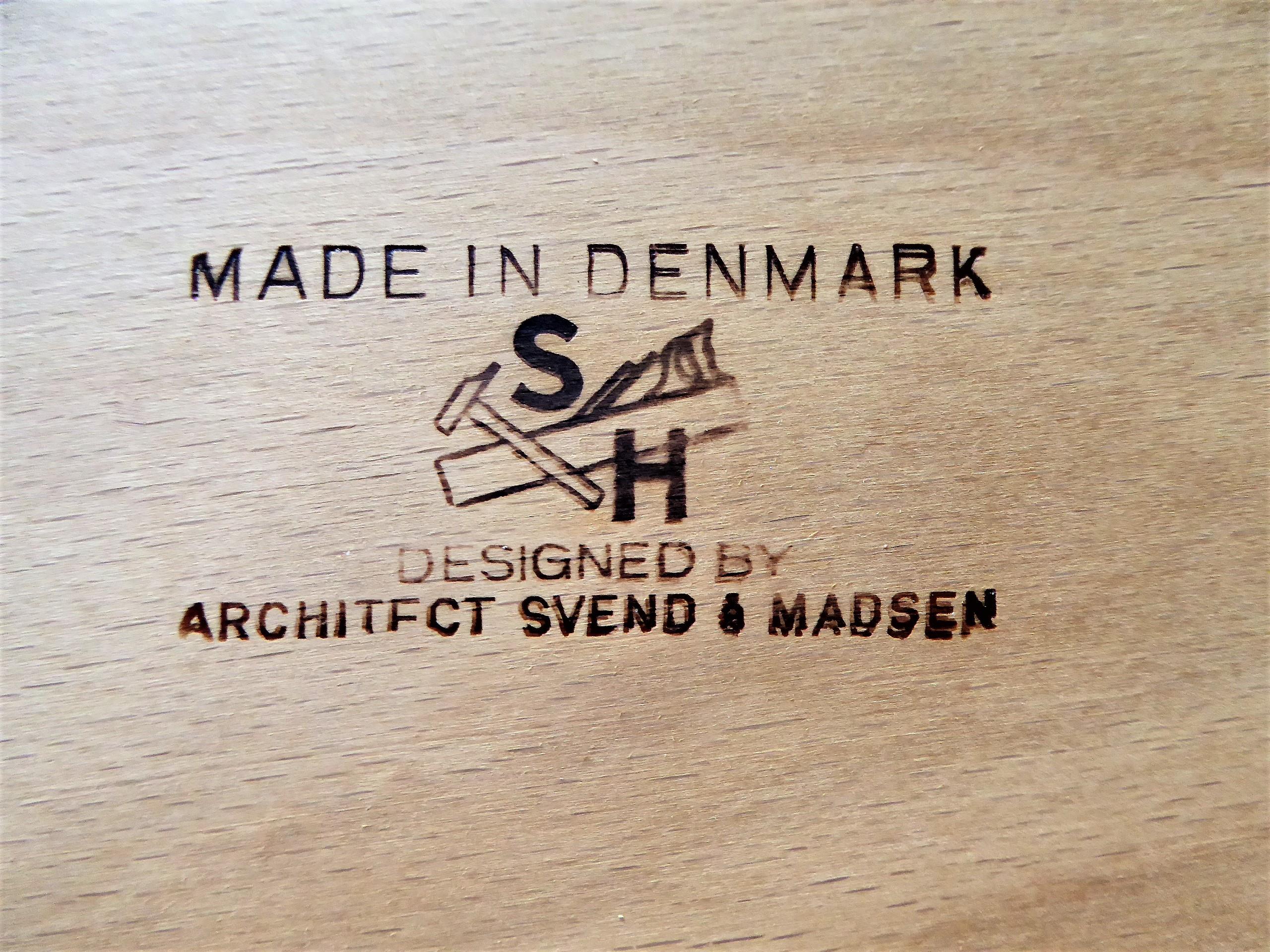 1960s Svend Aage Madsen Rosewood Executive Desk Denmark 11