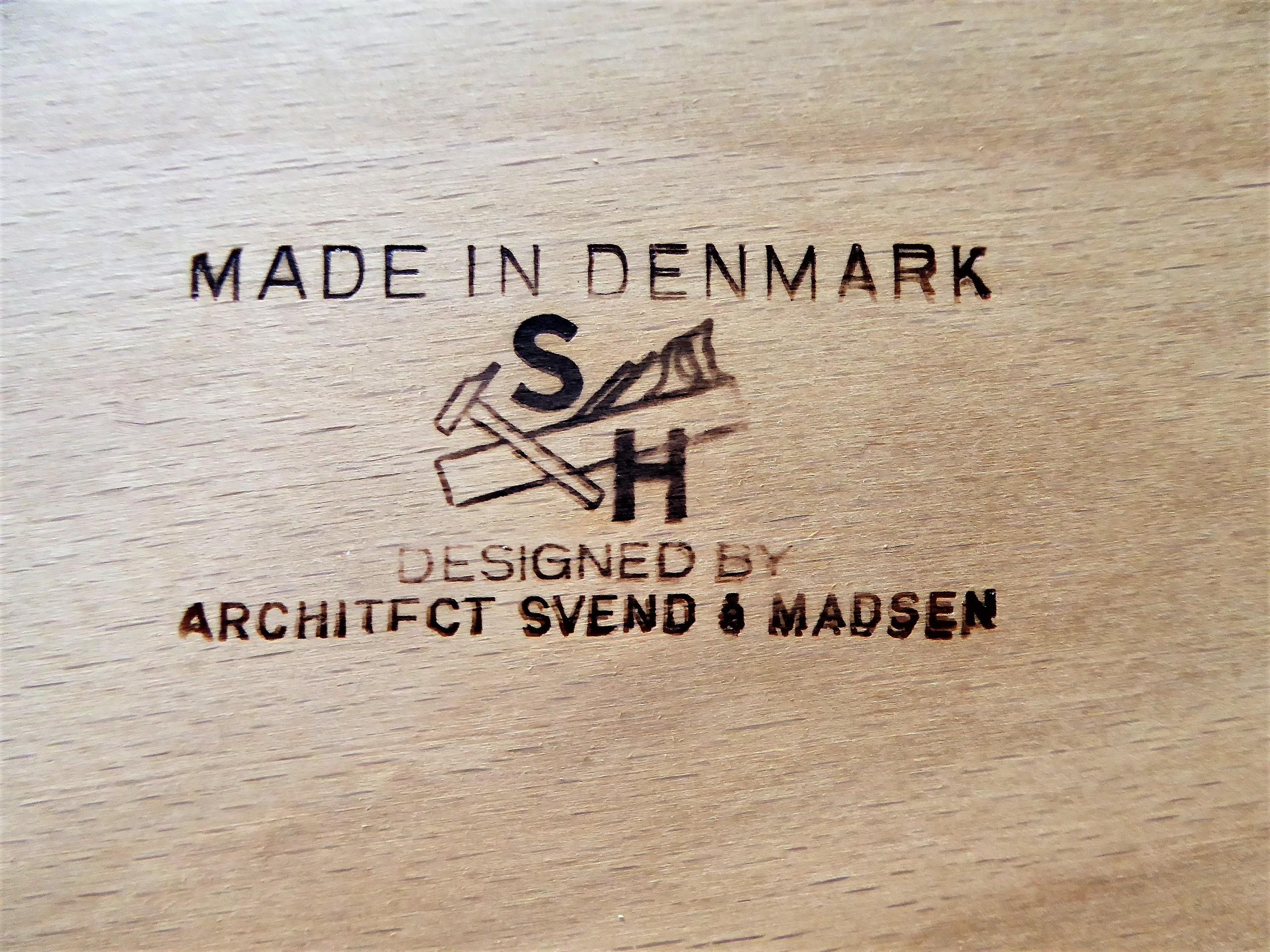 1960s Svend Aage Madsen Rosewood Executive Desk Denmark At 1stDibs