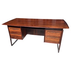 1960s Svend Aage Madsen Rosewood Executive Desk Denmark