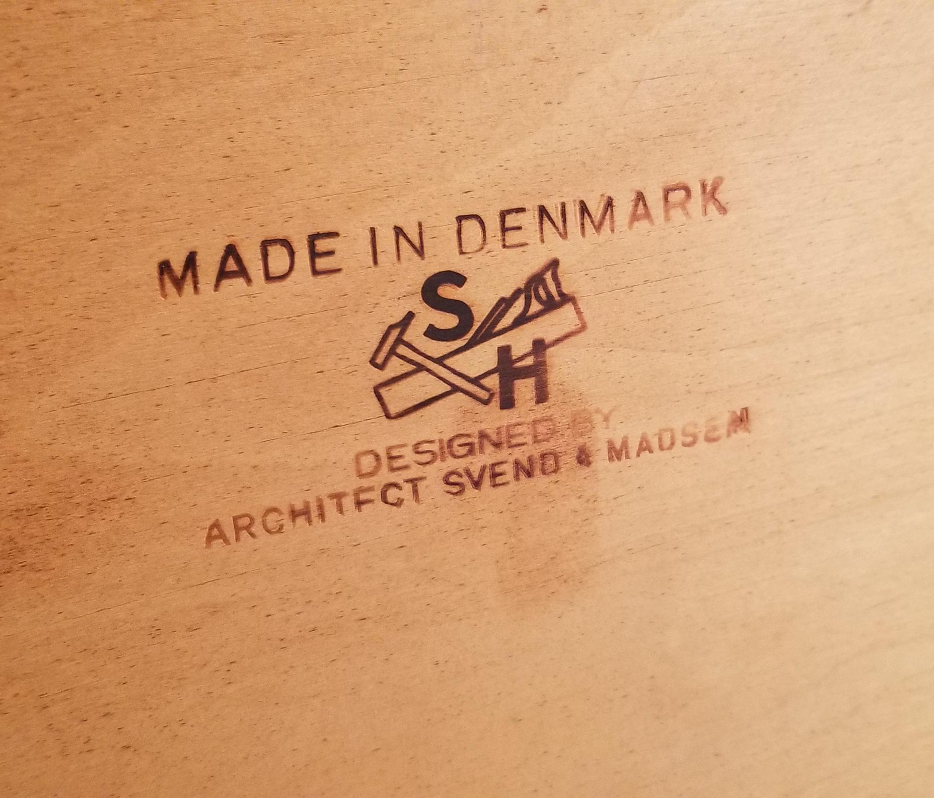 1960s Svend Age Madsen Danish Modern Teak Writing Desk for Sigurd Hansen 3