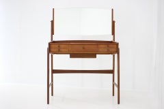 1960s Svend Åge Madsen Teak Vanity with Mirror, Denmark