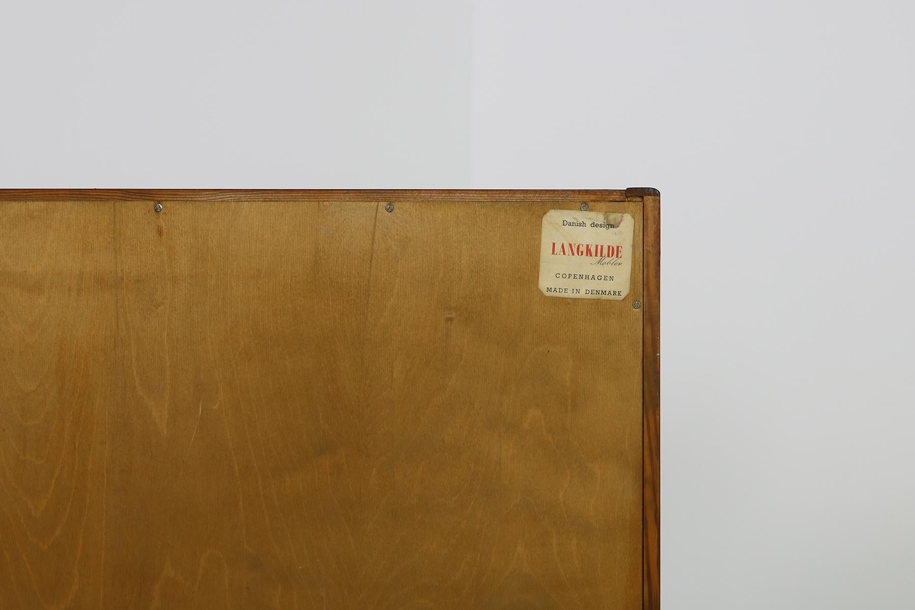 1960s Svend Langkilde Teak Chest of Drawers, Danish Modern, Cabinet, Sideboard 5