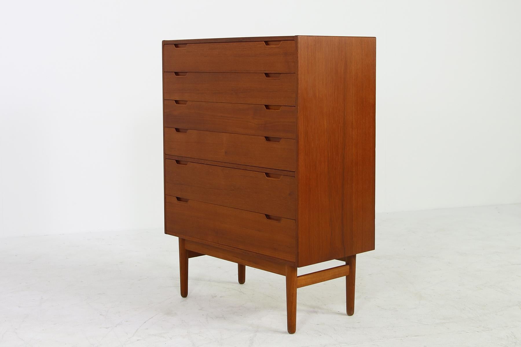1960s Svend Langkilde Teak Chest of Drawers, Danish Modern, Cabinet, Sideboard In Good Condition In Hamminkeln, DE
