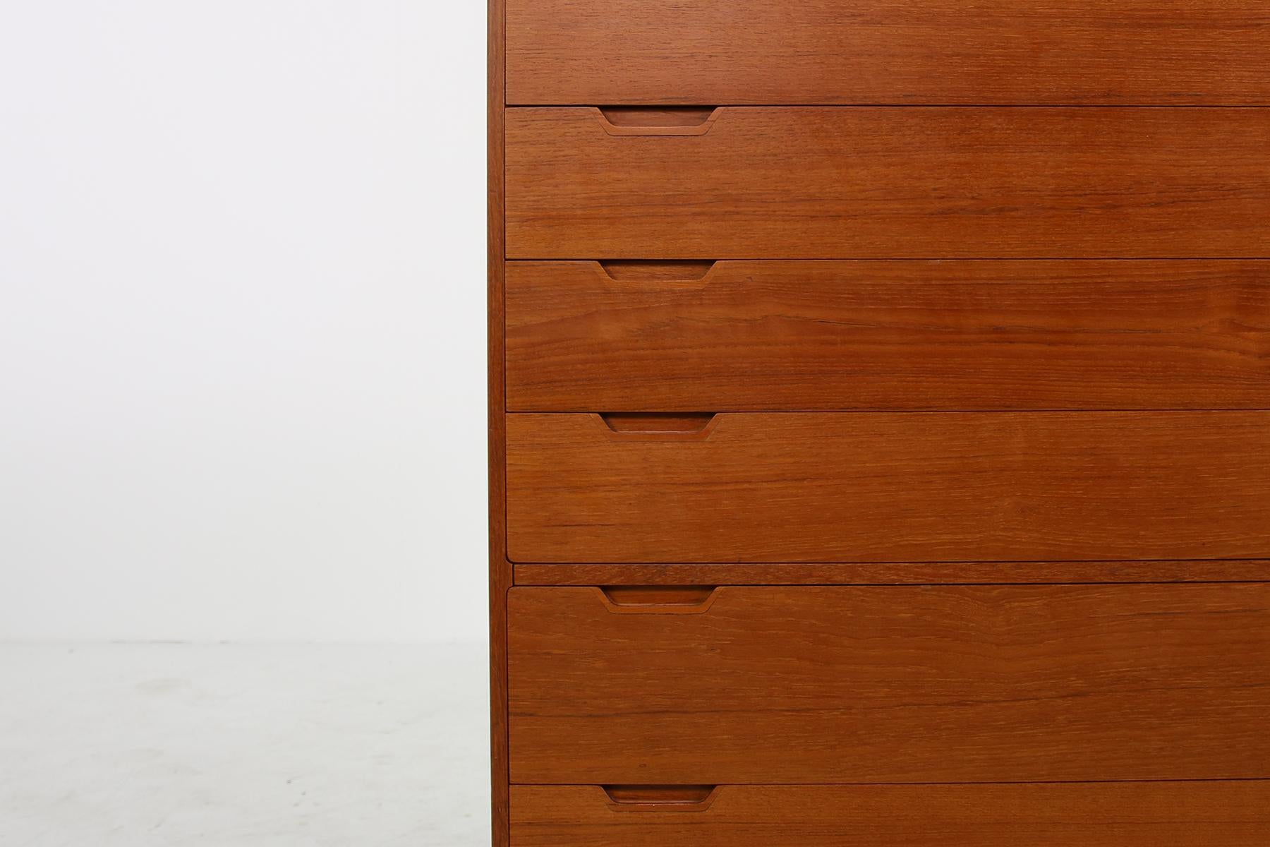 Mid-20th Century 1960s Svend Langkilde Teak Chest of Drawers, Danish Modern, Cabinet, Sideboard