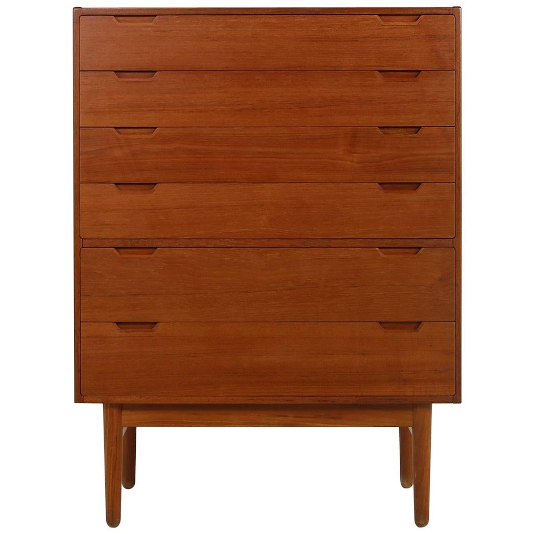 1960s Svend Langkilde Teak Chest of Drawers, Danish Modern, Cabinet, Sideboard
