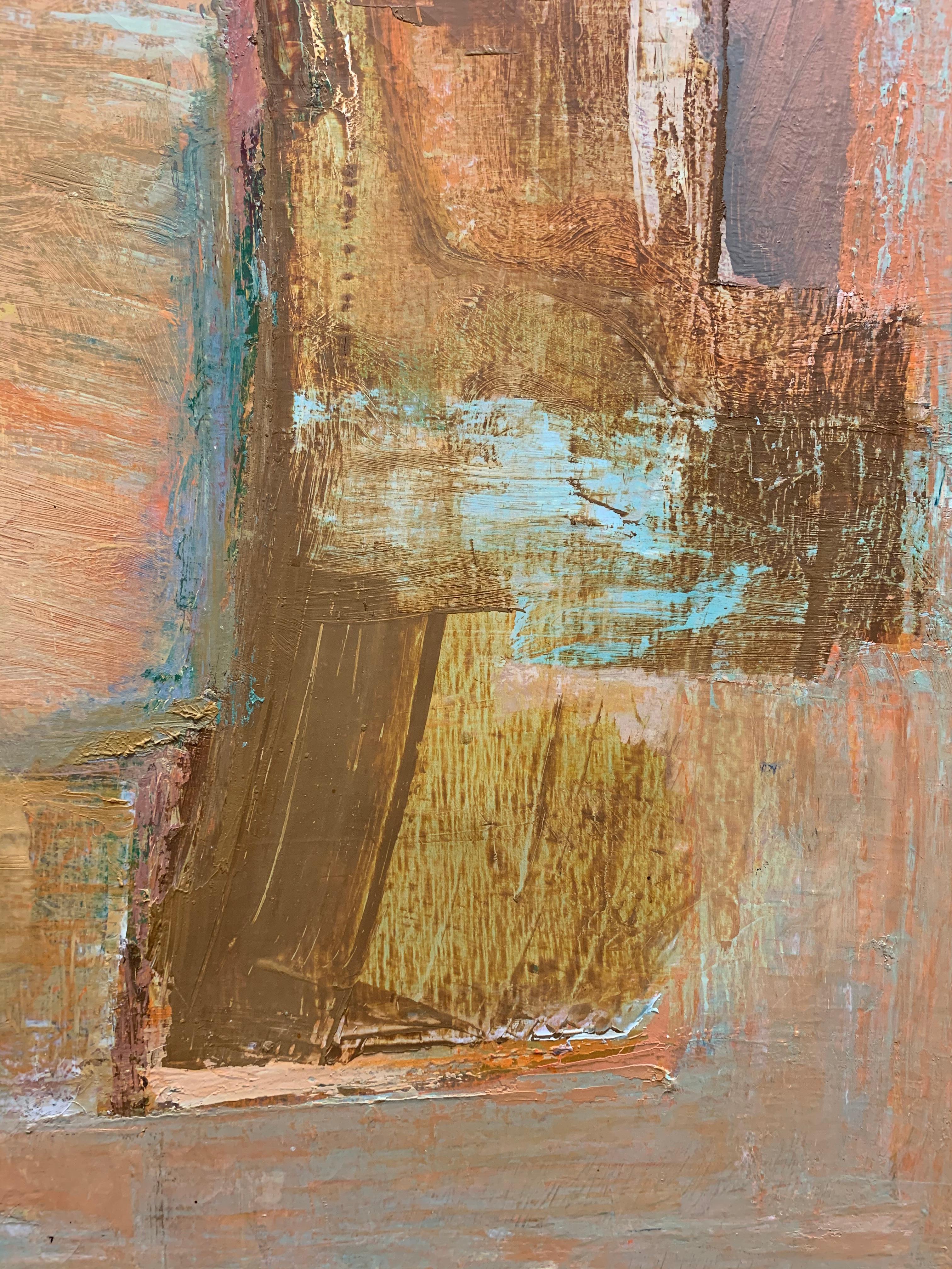 Huile abstraite suédoise des années 1960 sur toile, composition mixte, Bengt Ossler (1932-1998) Bon état - En vente à London, GB