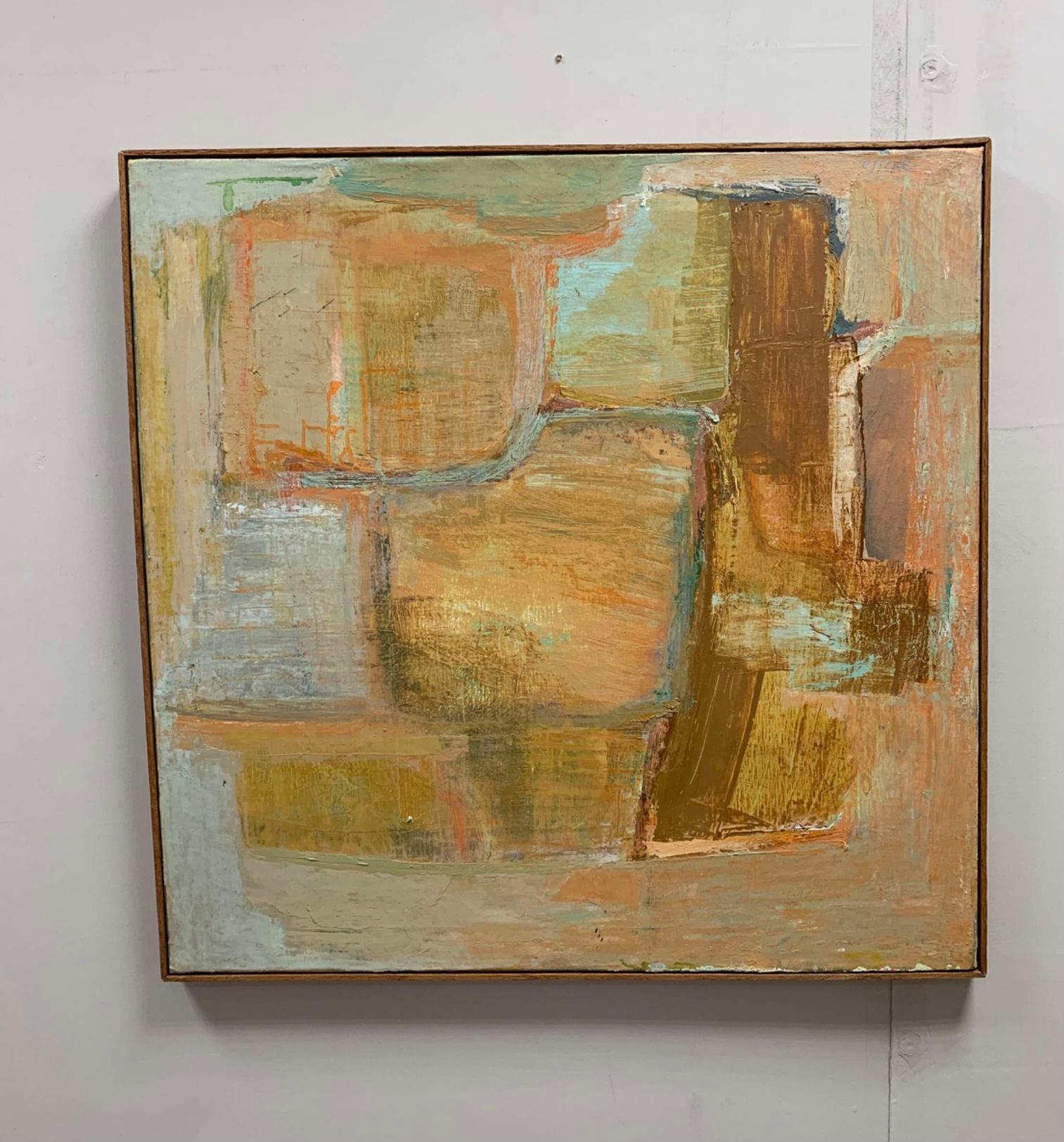 Olio astratto svedese su tela del 1960.
L'artista svedese Ossler era un autodidatta e le sue opere sono presenti nella collezione del Museo d'Arte Moderna di Stoccolma.
Le sue opere sono presenti anche in gallerie di Malmo e Helsingborg.