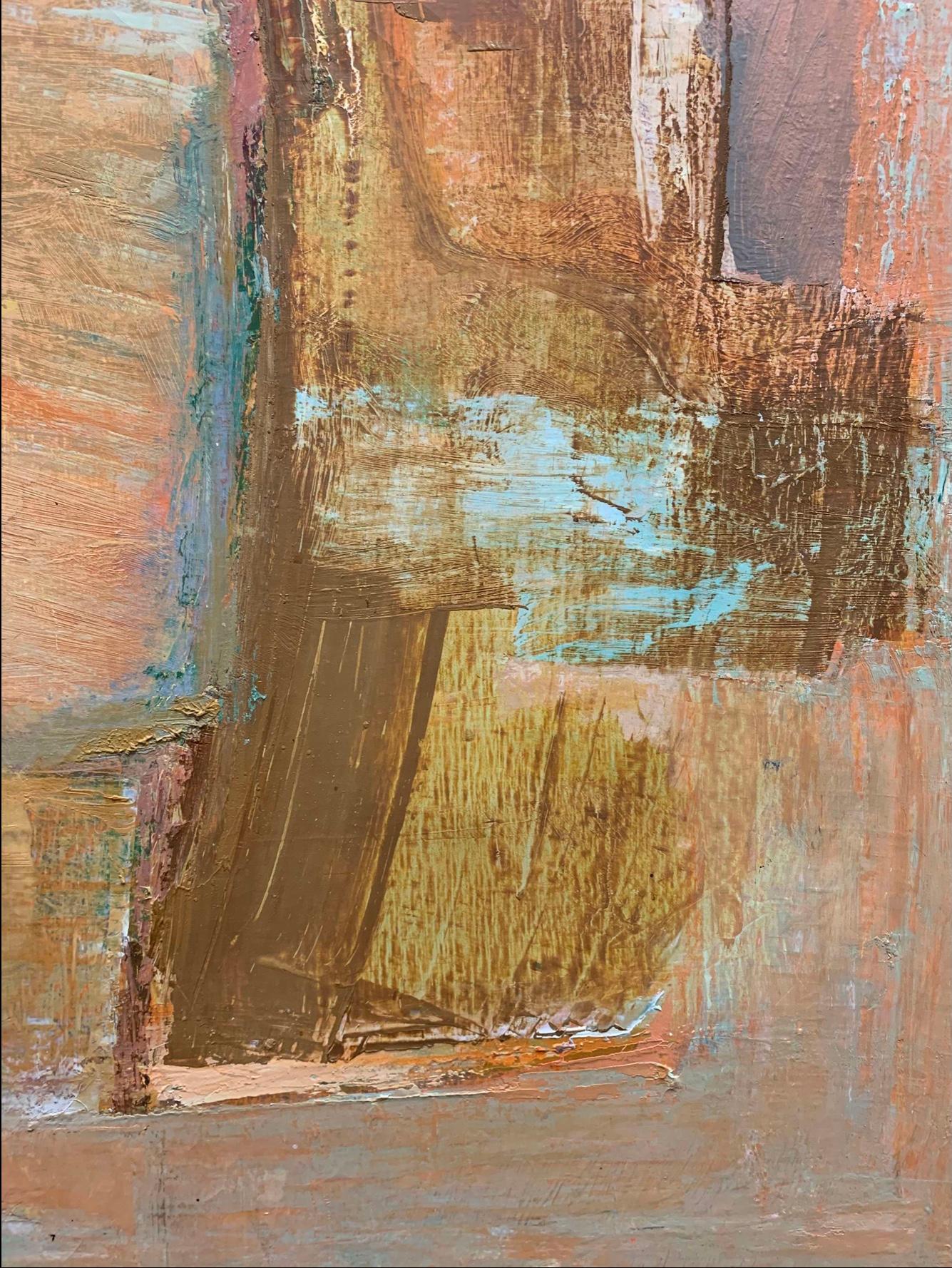 Dipinto 1960, olio astratto svedese su tela, composizione mista, Bengt Ossler in vendita