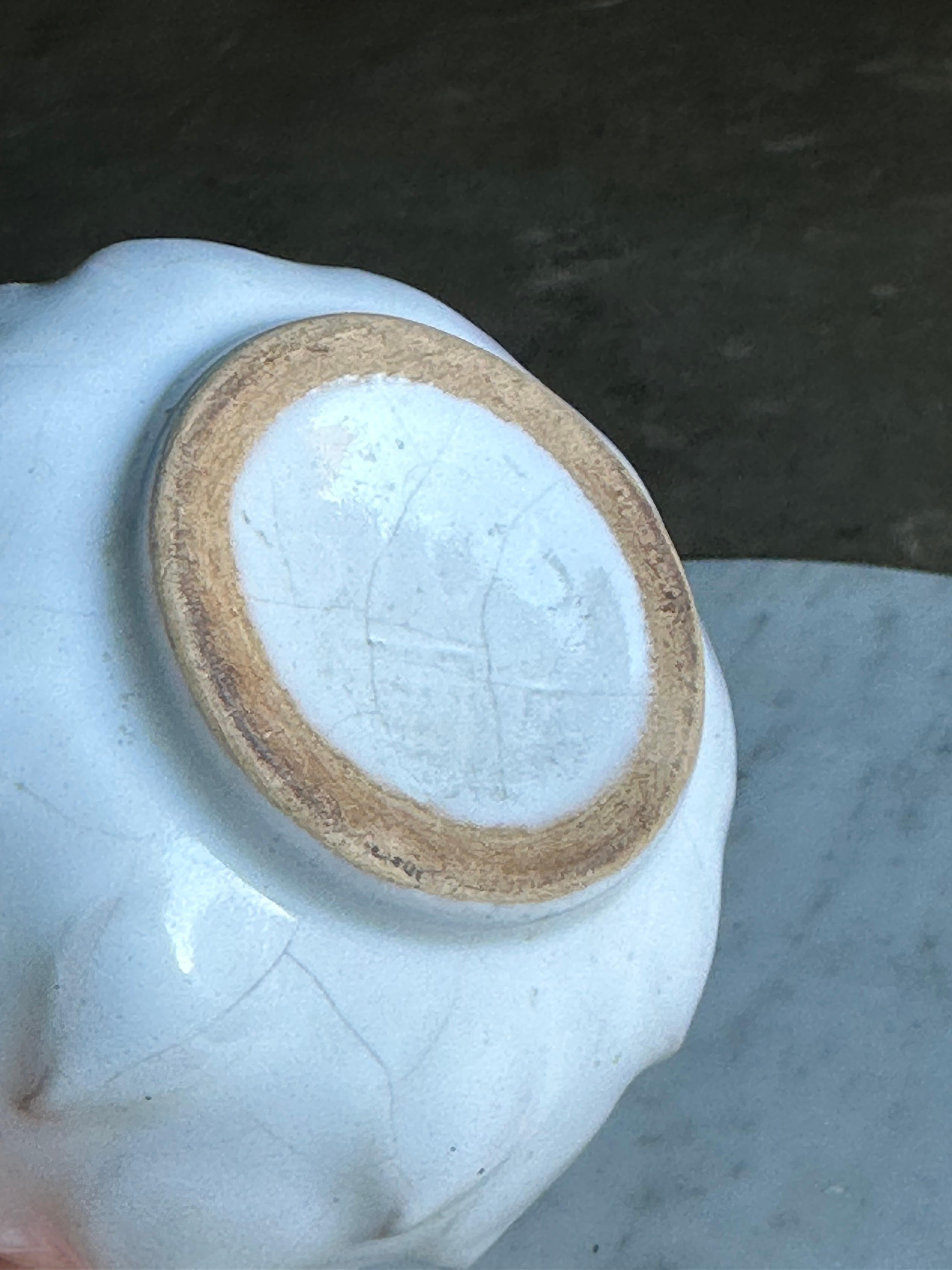 Metà XX secolo Vaso in ceramica a forma di carciofo svedese del 1960 in vendita