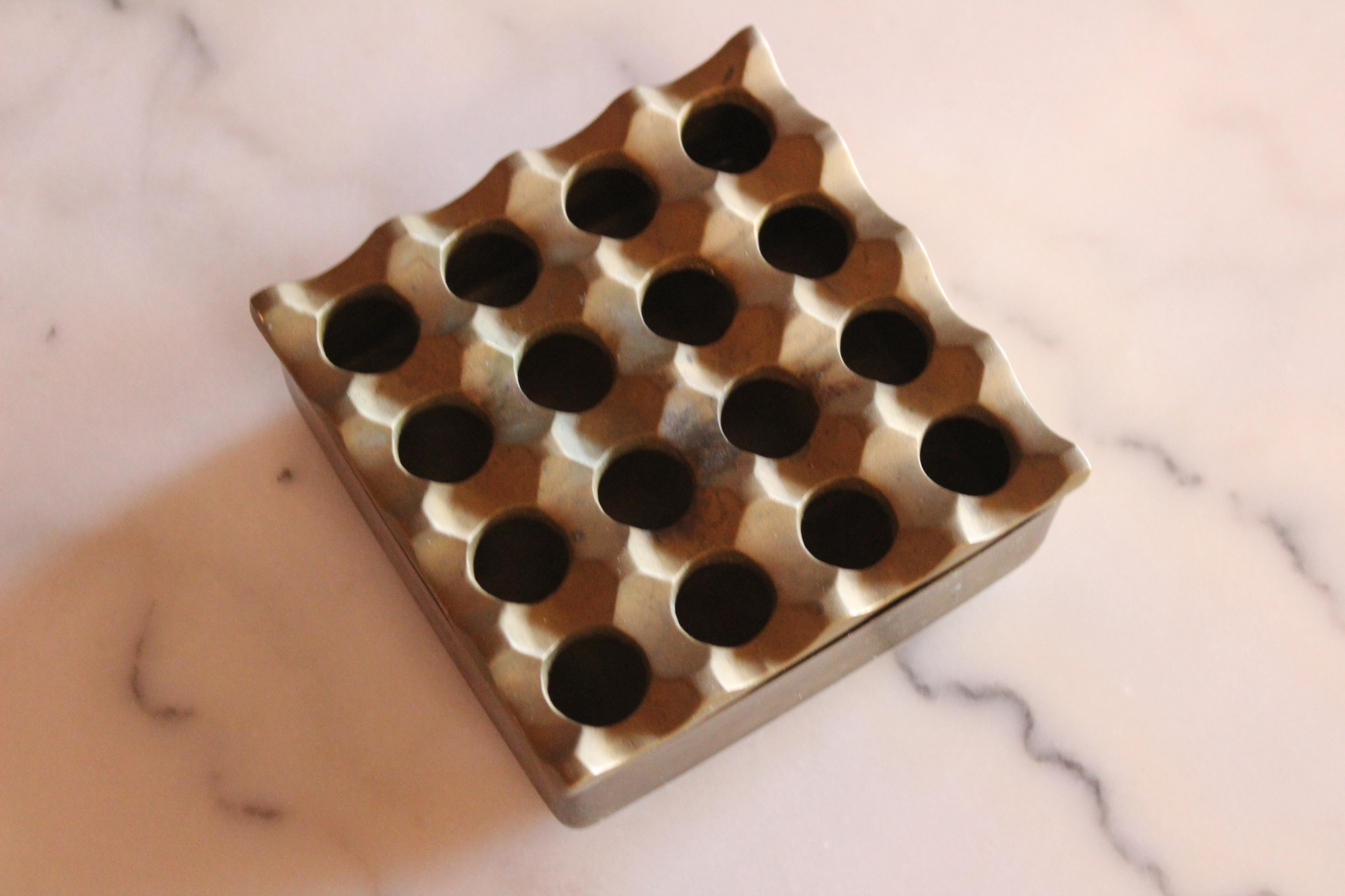 1960s Swedish Brass Ashtray by Holger Bäckström & Bo Ljungberg for Diverse Tin 6