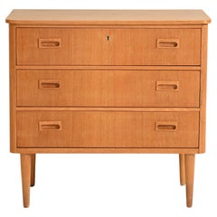 1960s Swedish chest of drawers with three drawers