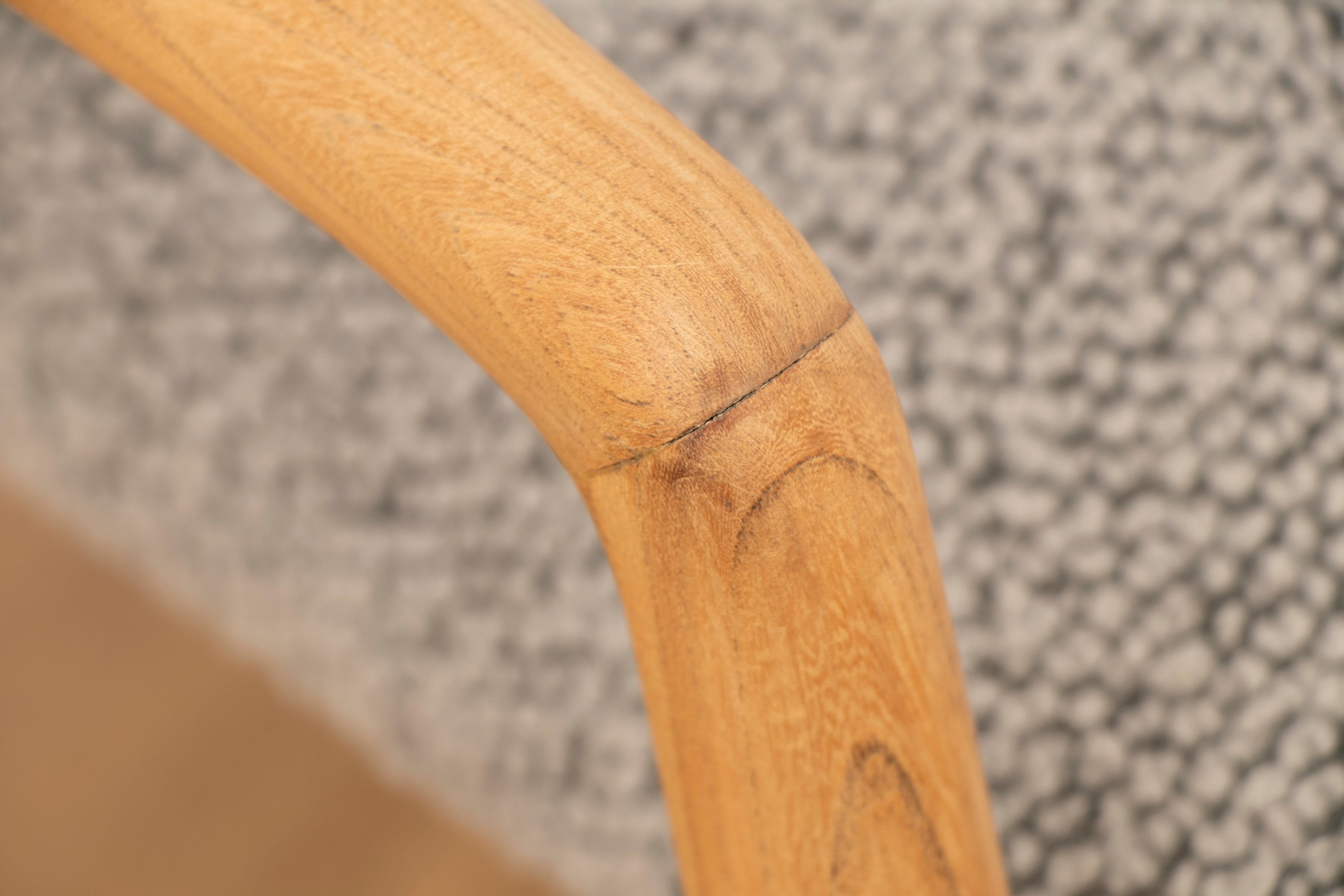 1960s Swedish Contour Oak Armchair by Alf Svensson for DUX 2