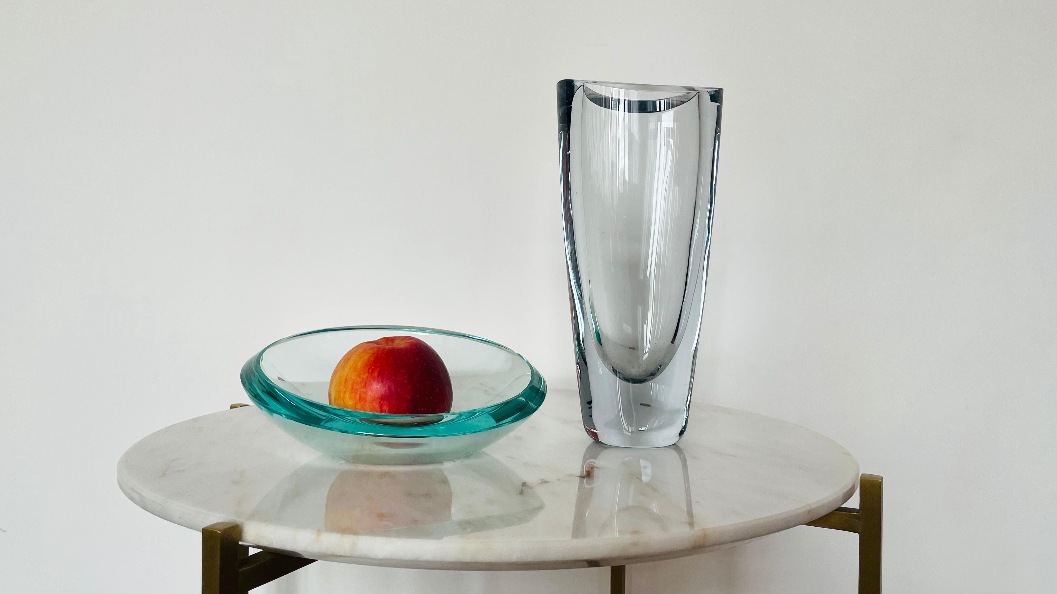 Svedese Vaso di cristallo svedese degli anni '60 di Orrefors in vendita