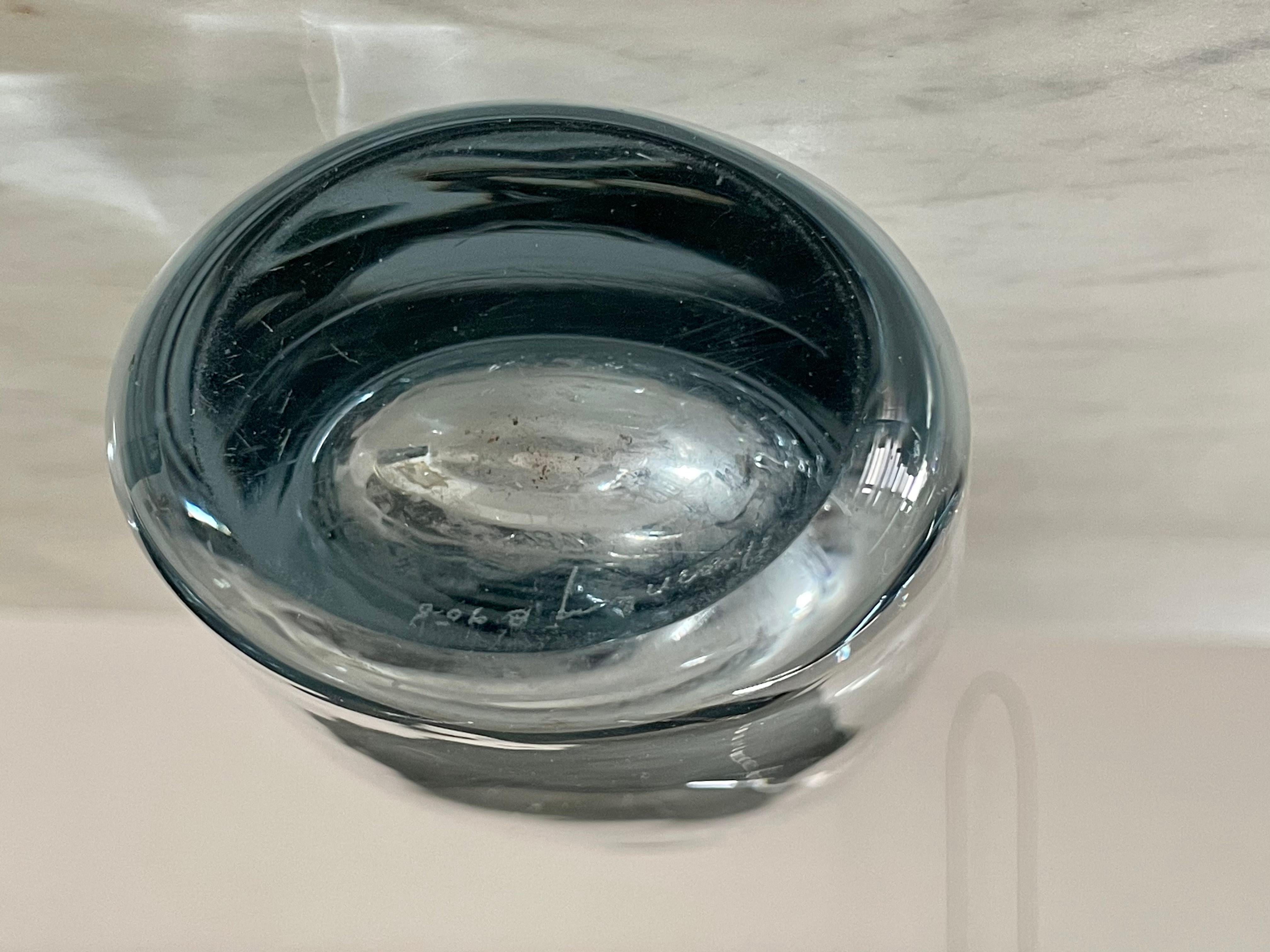 Modern 1960's Swedish Crystal Vase by Orrefors For Sale