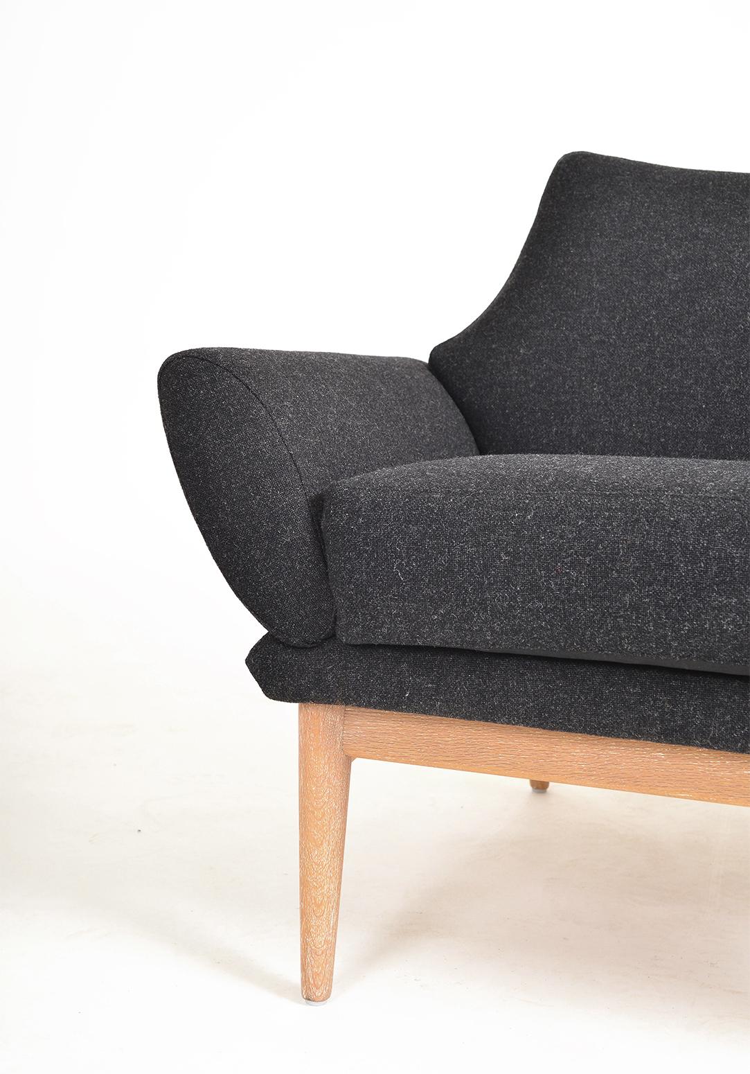 1960s Swedish Curved Sofa & Chair Johannes Andersen Trensums Mid-Century Modern For Sale 9