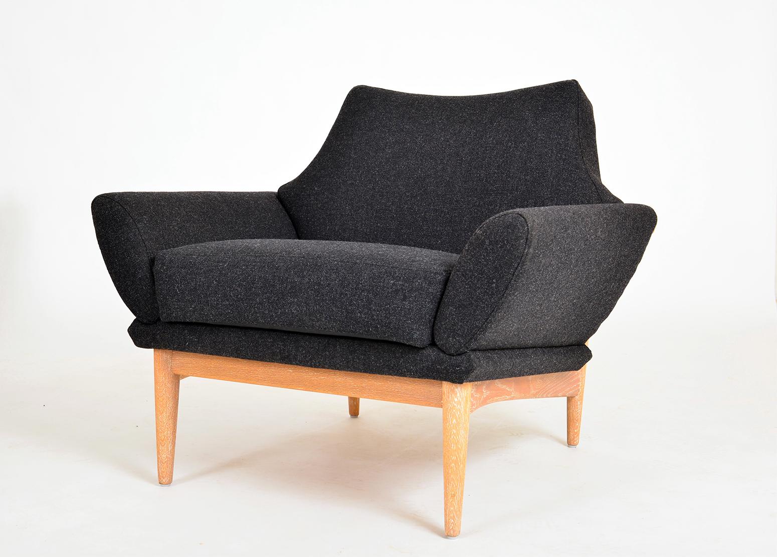 1960s Swedish Curved Sofa & Chair Johannes Andersen Trensums Mid-Century Modern For Sale 10