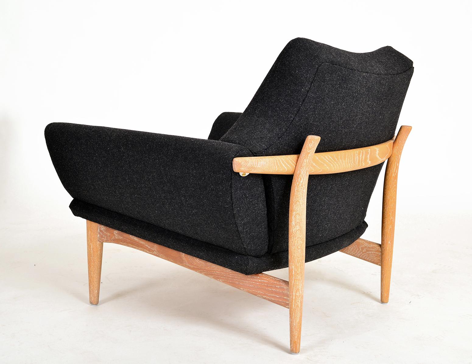 Canapé et chaise courbés suédois des années 1960 Johannes Andersen Trensums Mid-Century Modern en vente 10