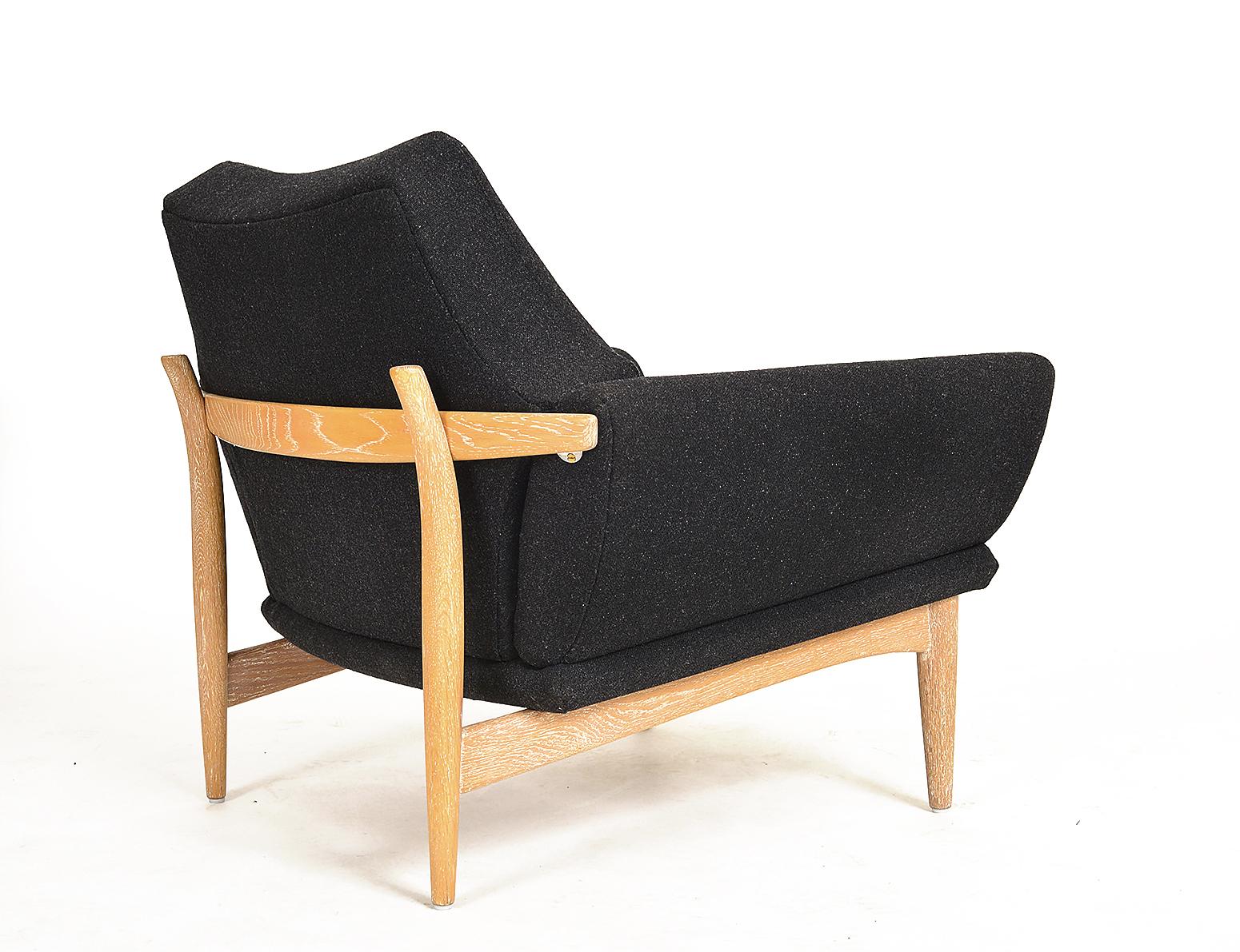 Canapé et chaise courbés suédois des années 1960 Johannes Andersen Trensums Mid-Century Modern en vente 12