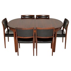1960's Swedish Dining Table & Chairs by Nils Jonsson