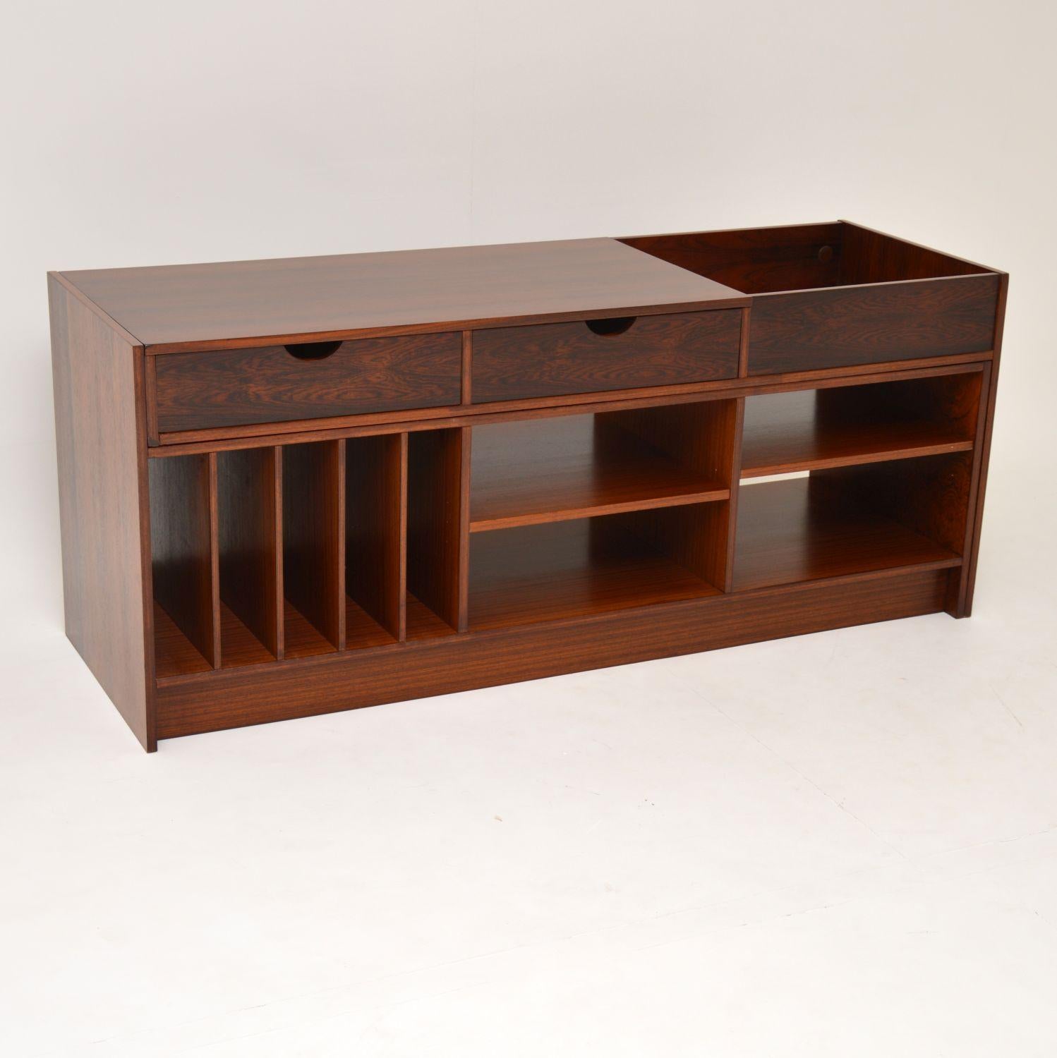 Mid-Century Modern 1960s Swedish Extending Sideboard or Media Cabinet