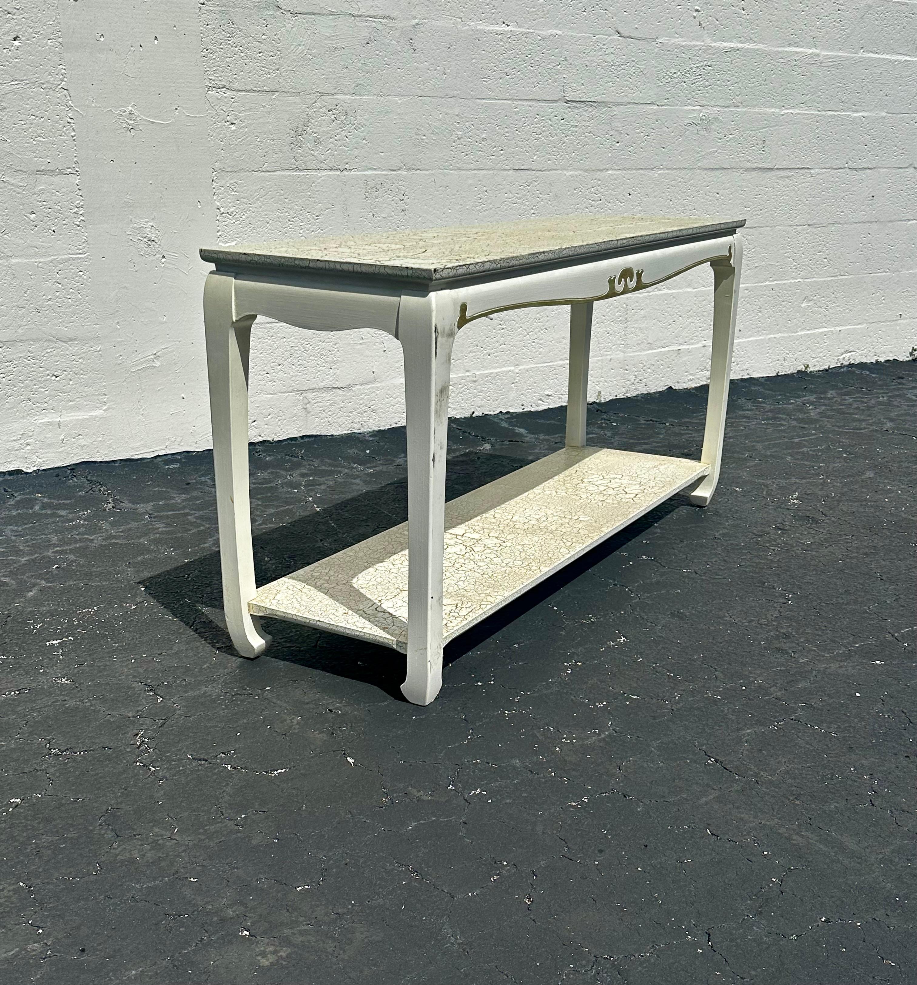 Américain Table console à double étage de style gustavien suédois des années 1960, Lane Furniture en vente