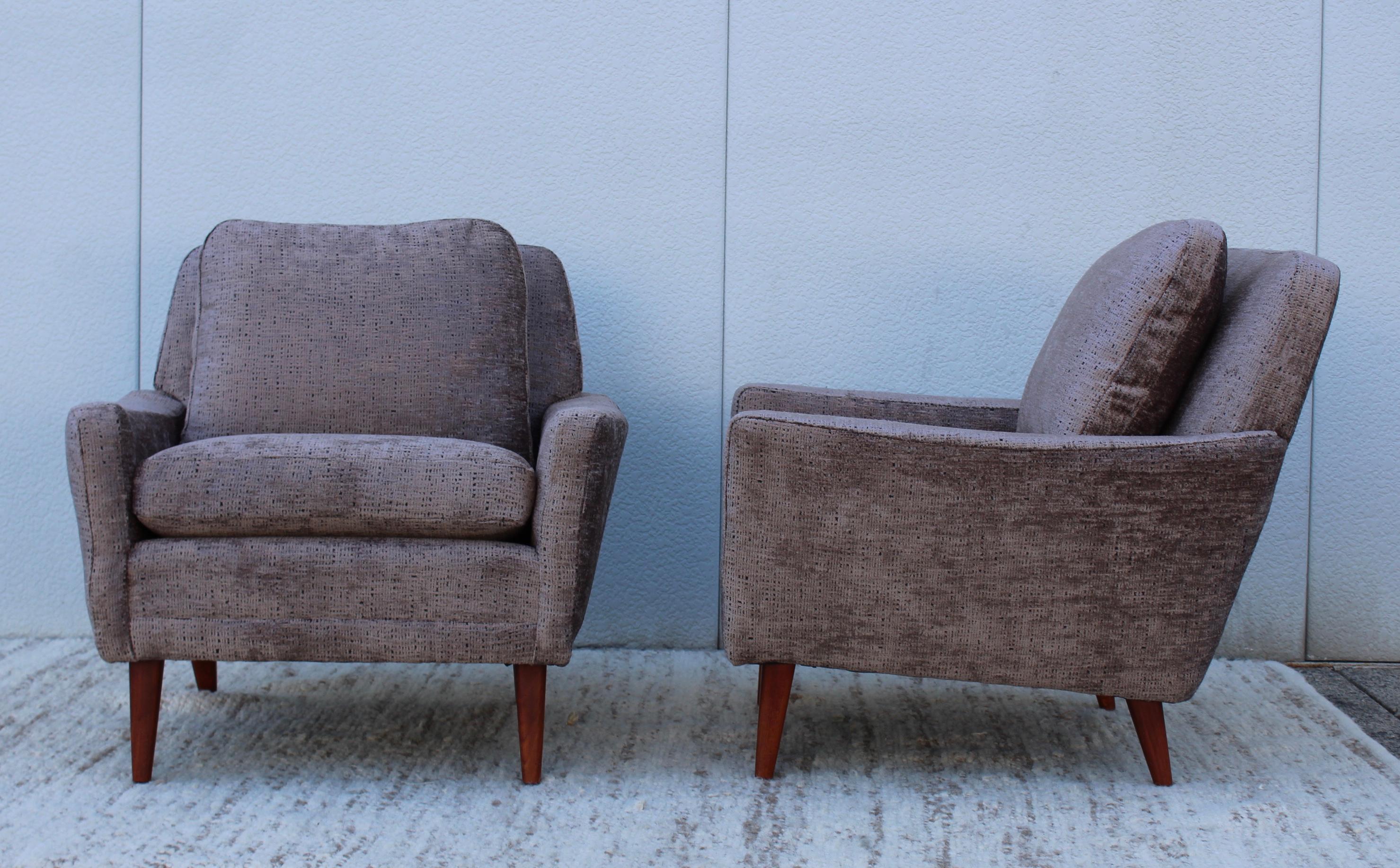 Mid-Century Modern 1960s Swedish Lounge Chairs by DUX