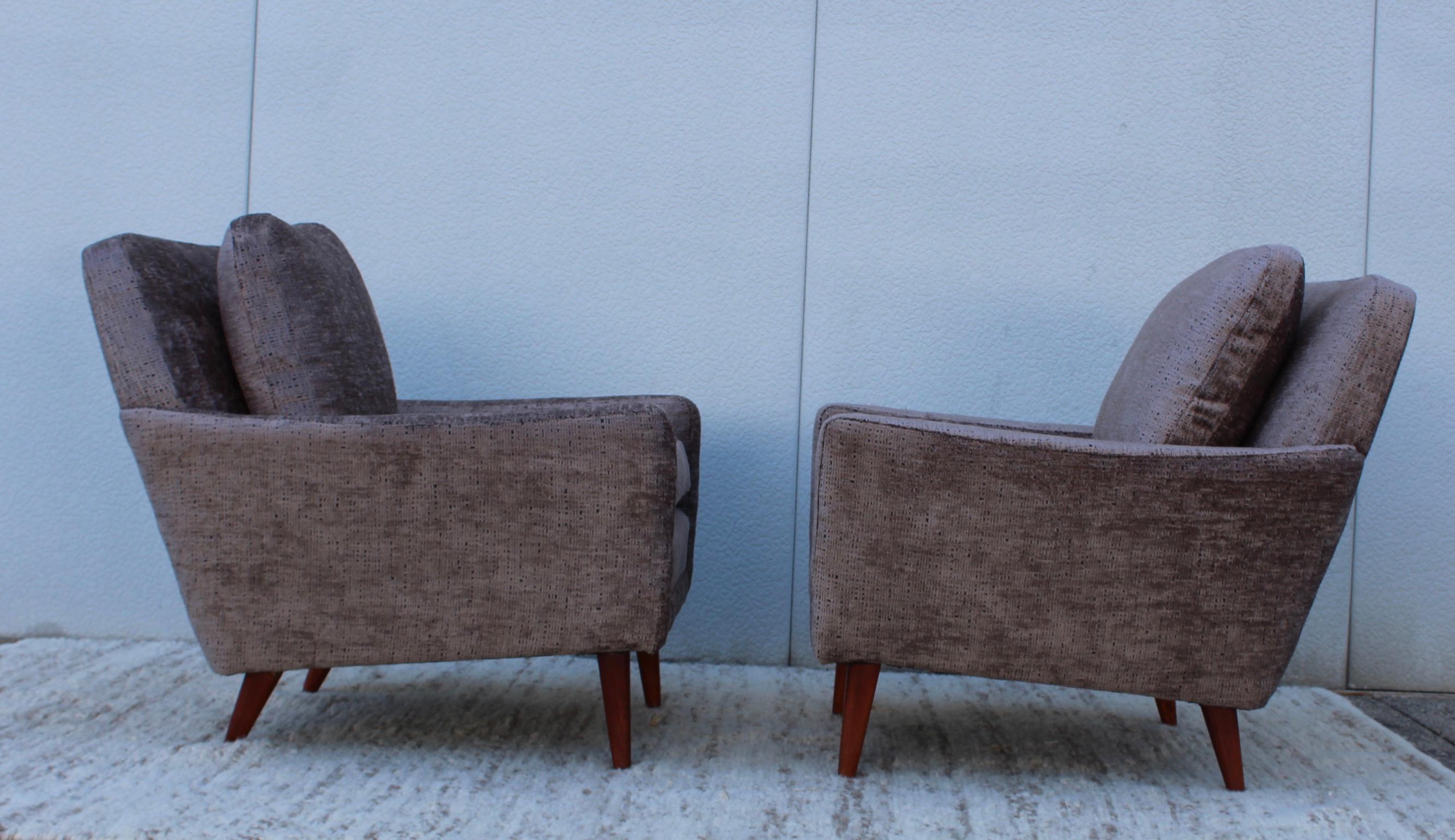 1960s Swedish Lounge Chairs by DUX In Good Condition In New York, NY