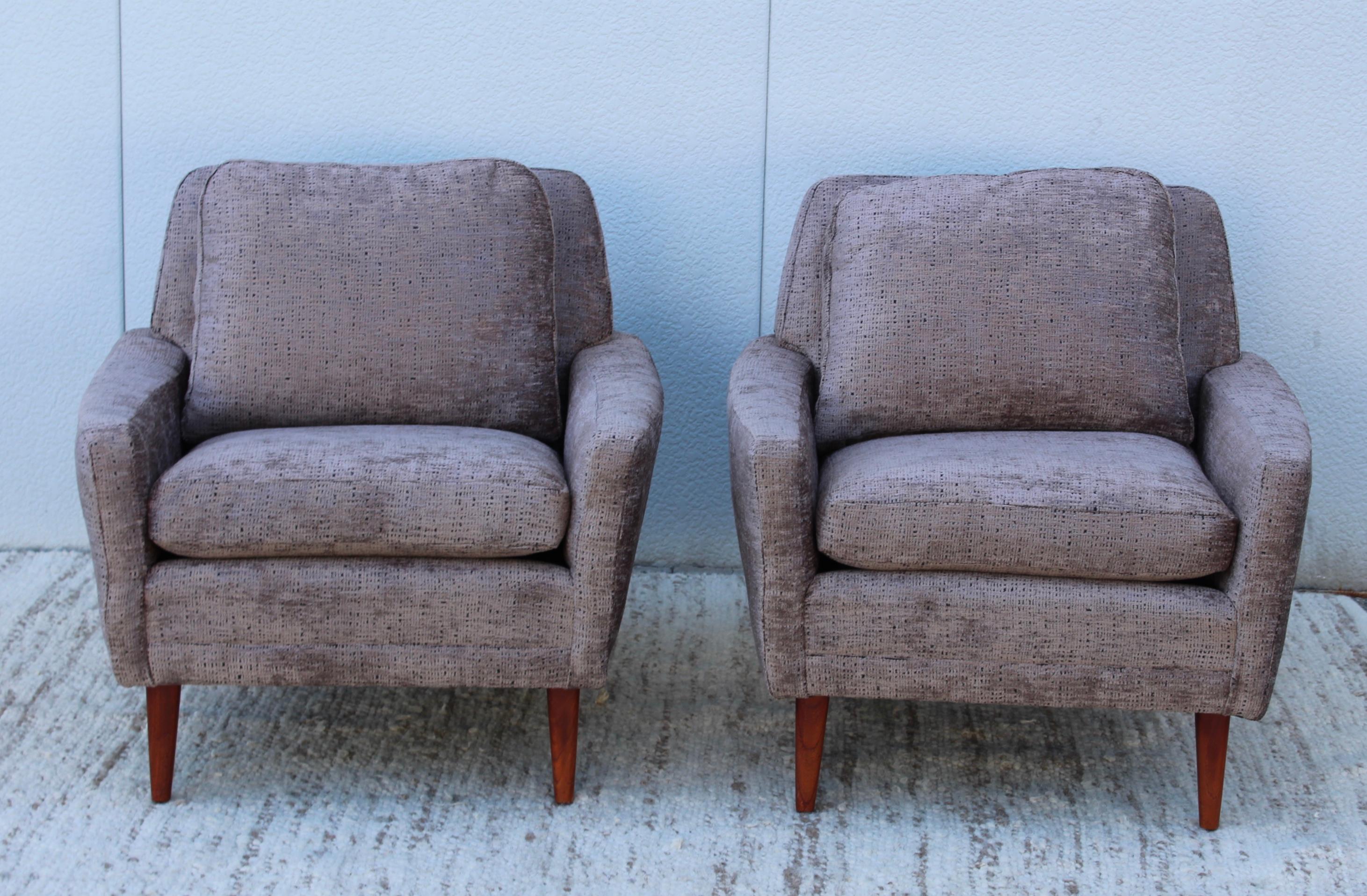 Mid-20th Century 1960s Swedish Lounge Chairs by DUX