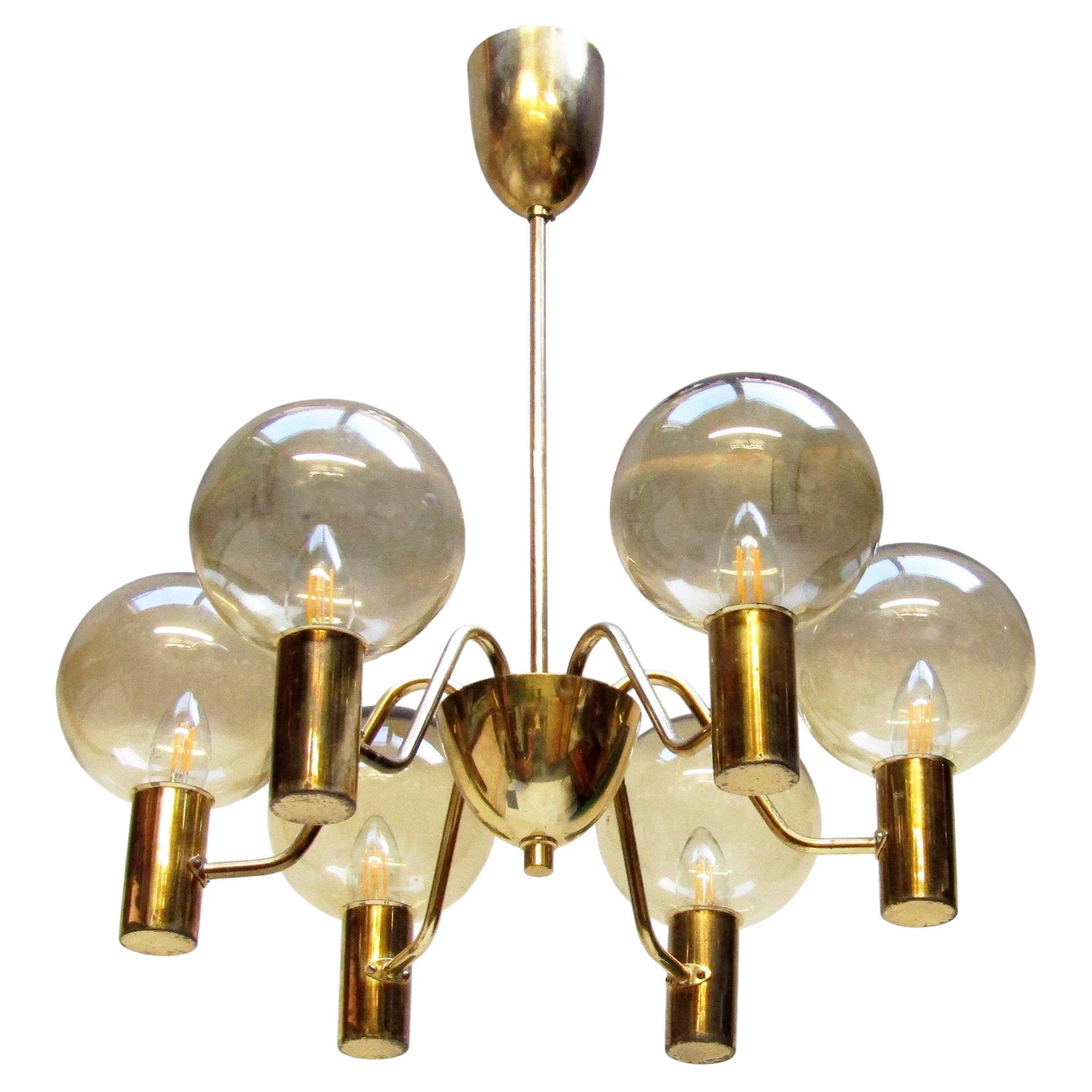 1960s Swedish "Patricia" Chandelier by Hans Agne Jakobsson