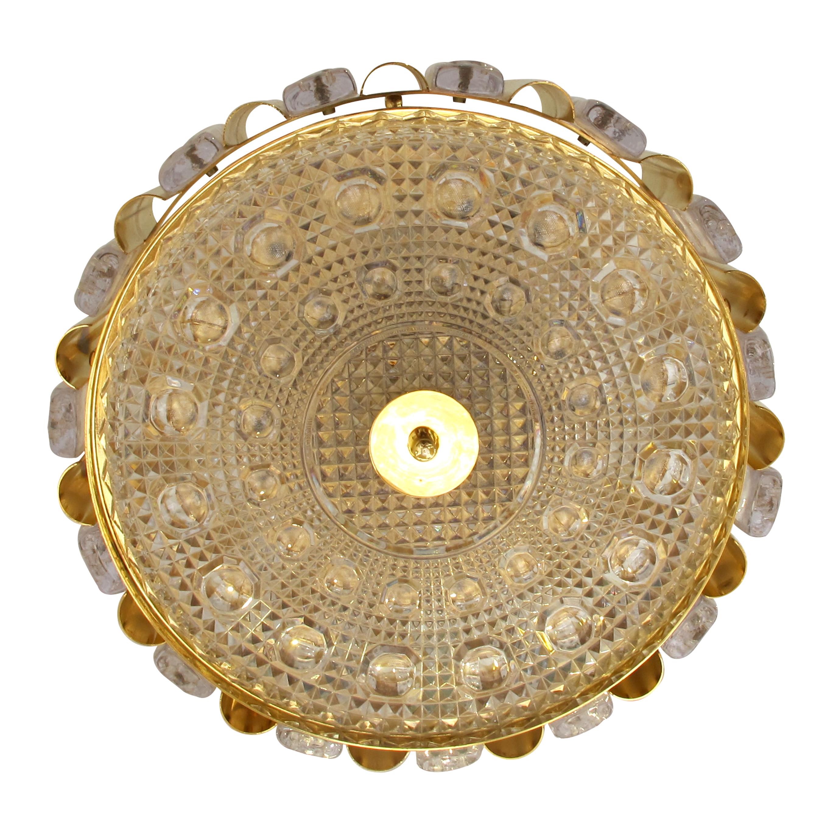 Other 1960s Swedish Round Ceiling Light by Carl Fagerlund for Orrefors