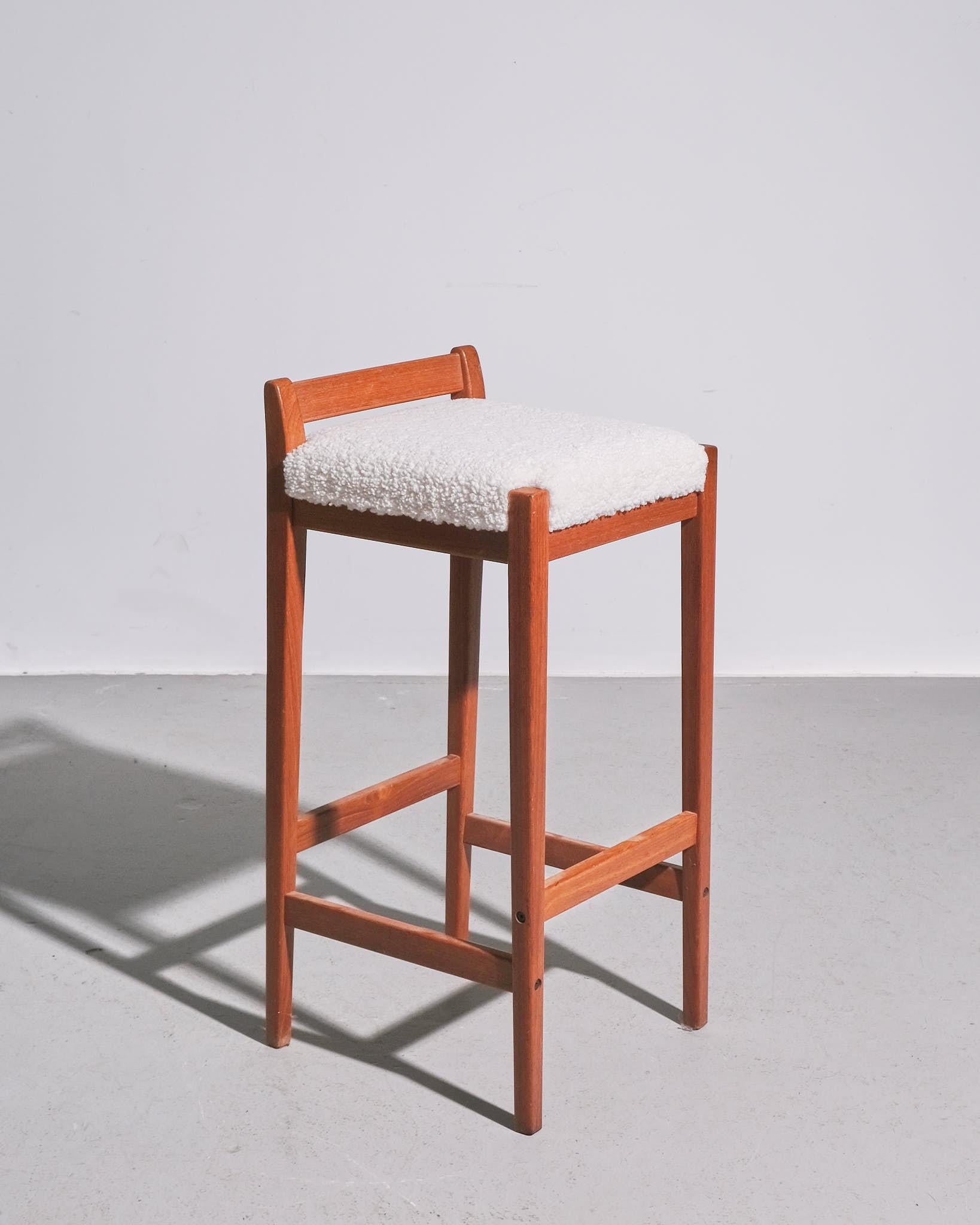 1960s Swedish Teak Bar Stool For Sale 4