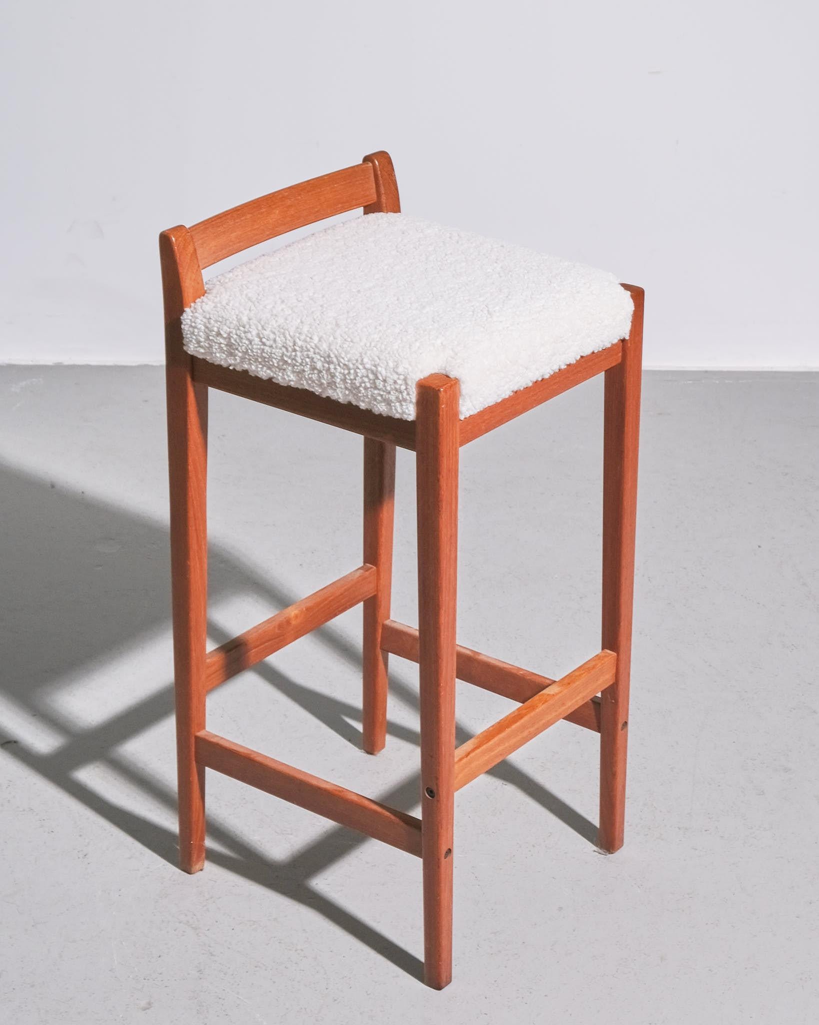 1960s Swedish Teak Bar Stool