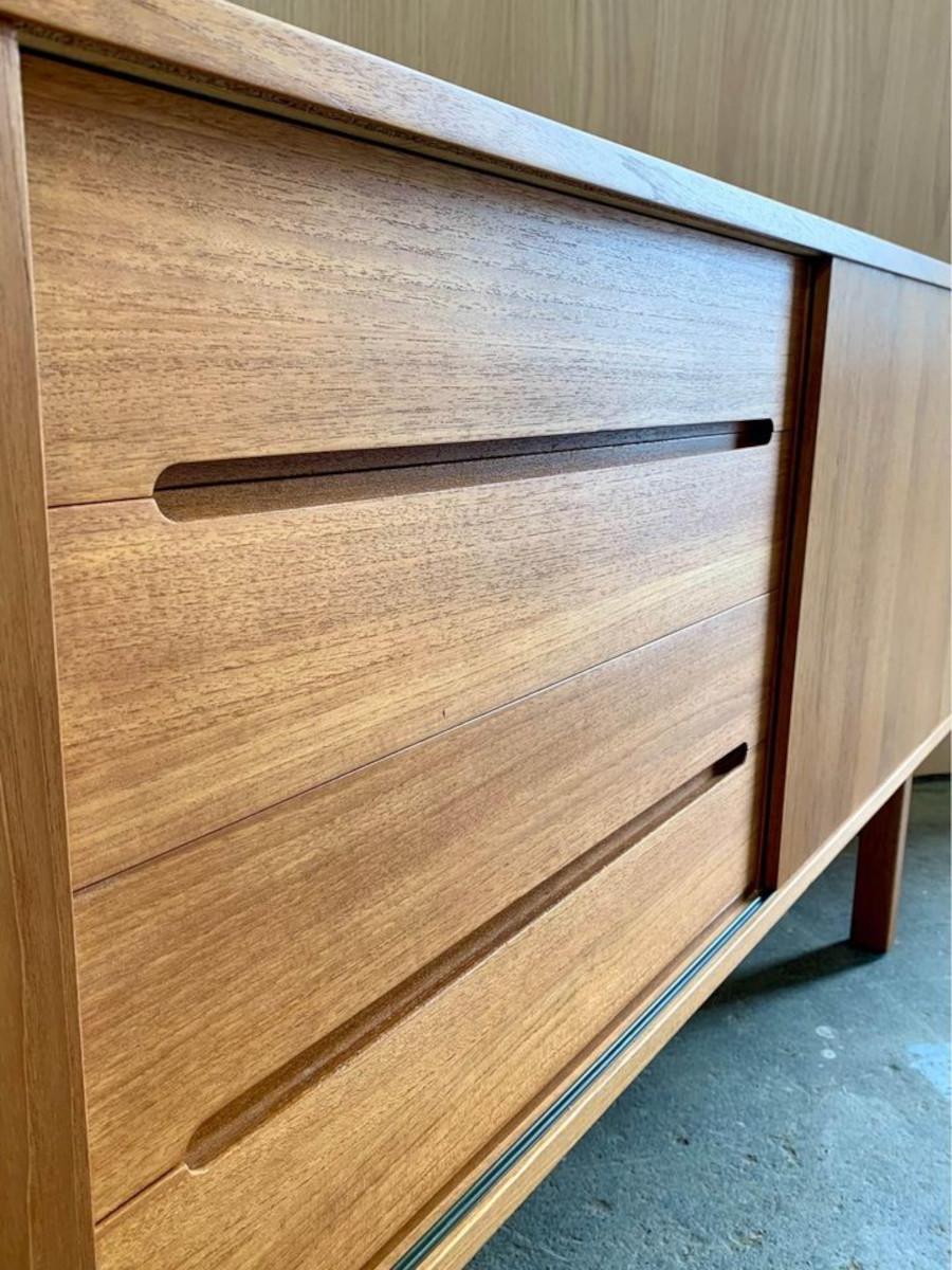 Mid-Century Modern 1960s Swedish Teak Credenza by Nils Jonsson for Troeds