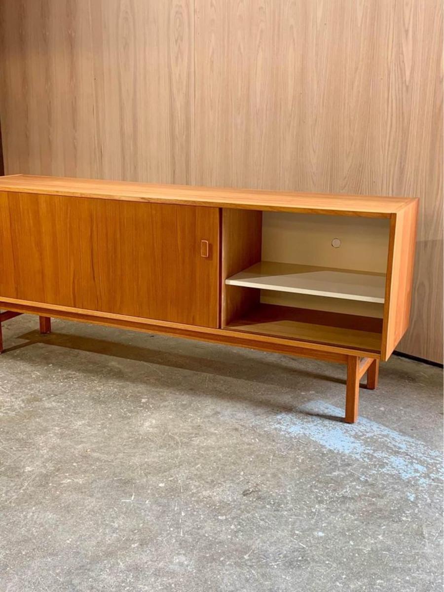 1960s Swedish Teak Credenza by Nils Jonsson for Troeds 1