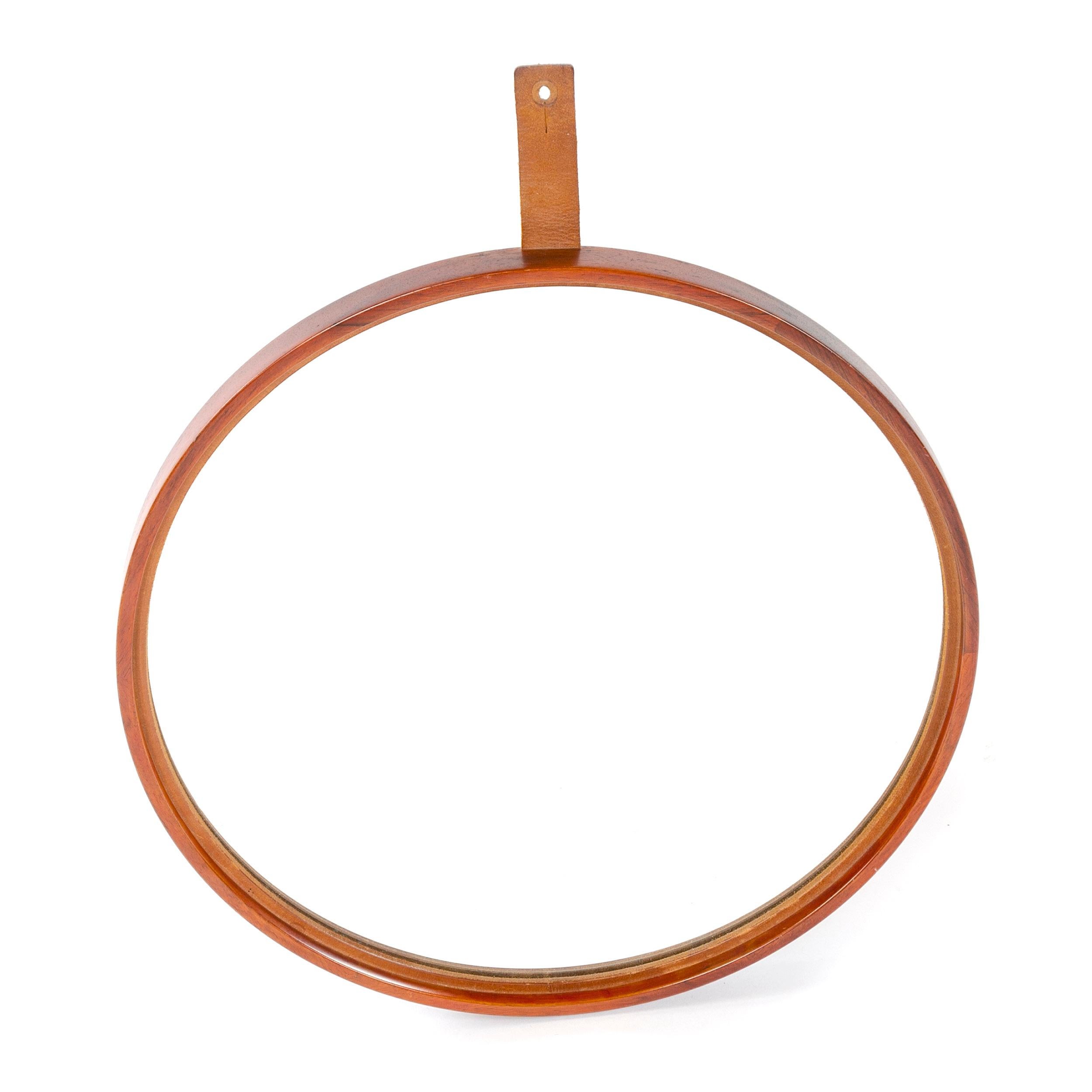 Scandinavian Modern 1960s Swedish Teak Mirror by Uno & Osten Kristiansson for Luxus