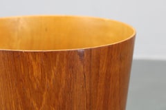 Cestino di carta in teak svedese del 1960 di Martin Åberg per Servex