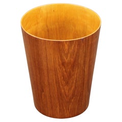 1960s Swedish Teak Paper Basket by Martin Åberg for Servex
