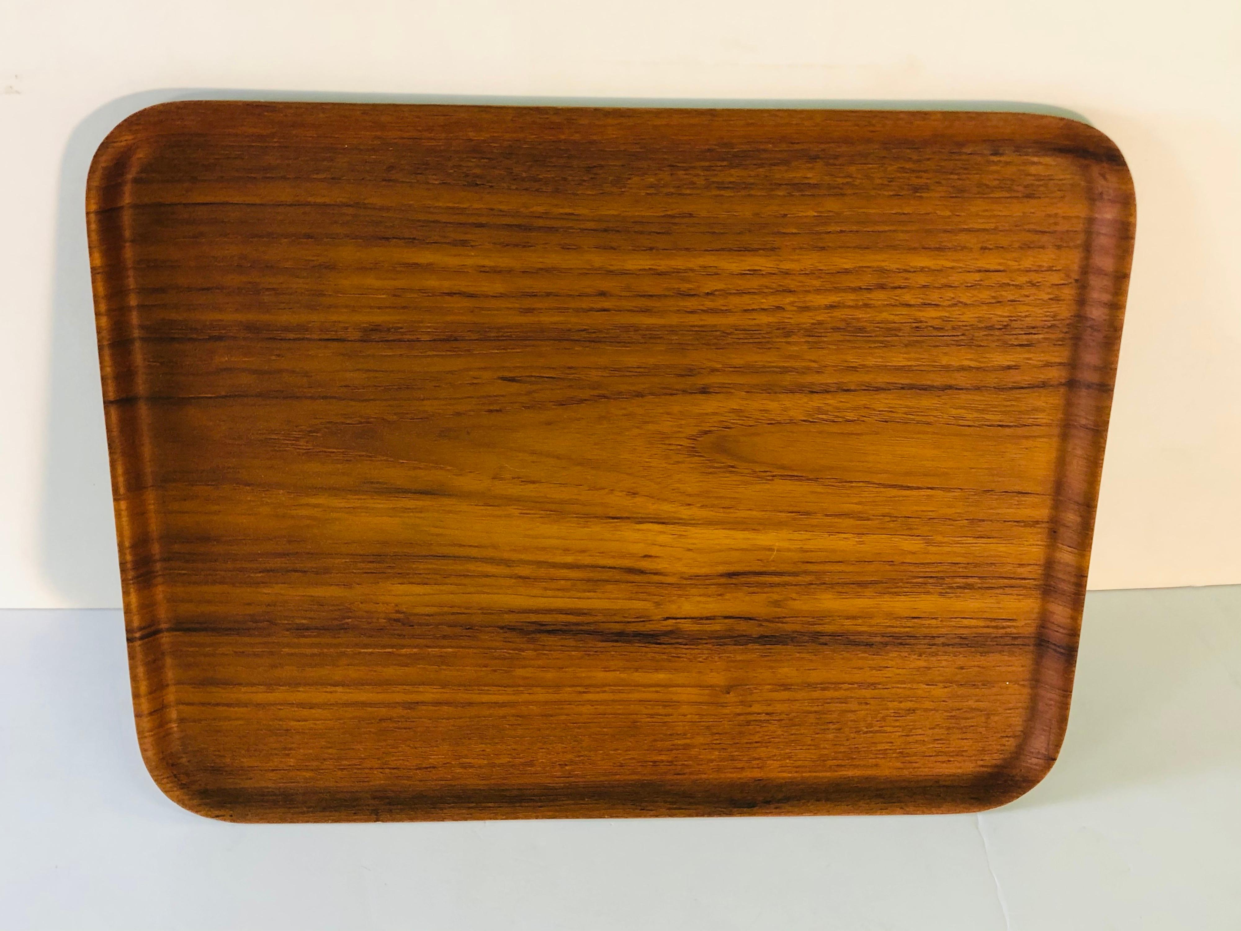 Scandinavian Modern 1960s Swedish Teak Tray Designed by Tapio Wirkkala for Kalmar