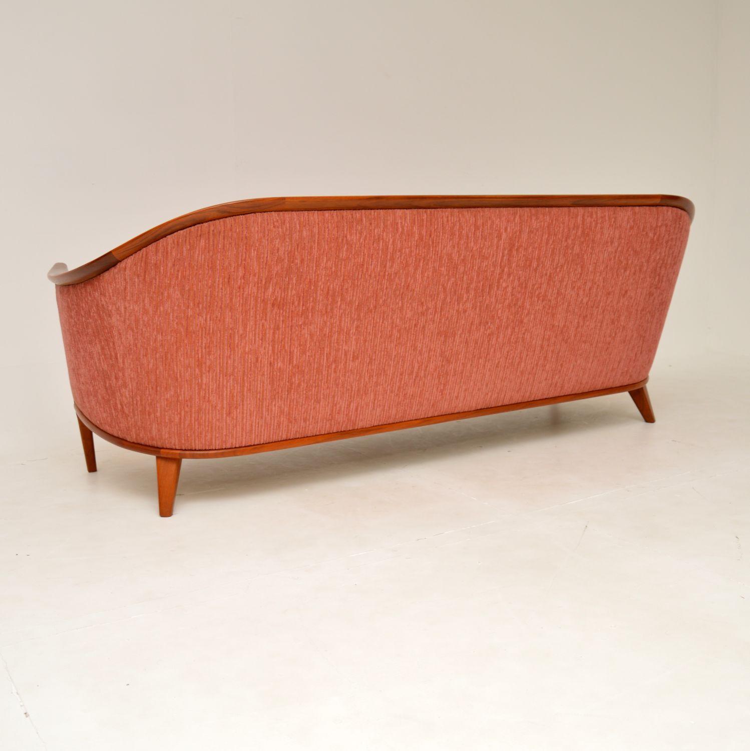 Mid-20th Century 1960's Swedish Vintage Teak Sofa by Bertil Fridhagen